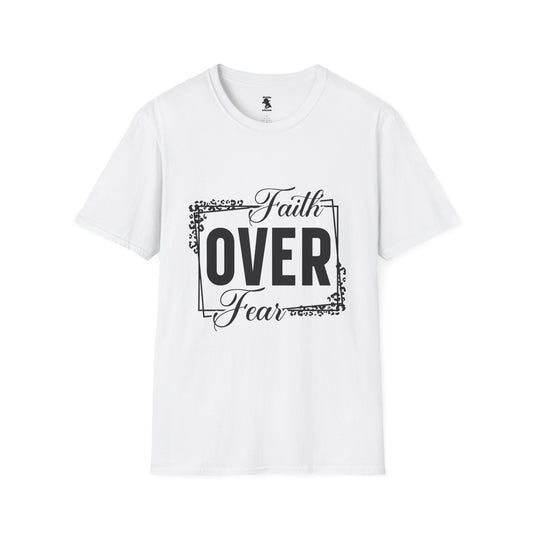 Faith Over Fear Unisex Softstyle T-Shirt - Inspirational Graphic Tee
