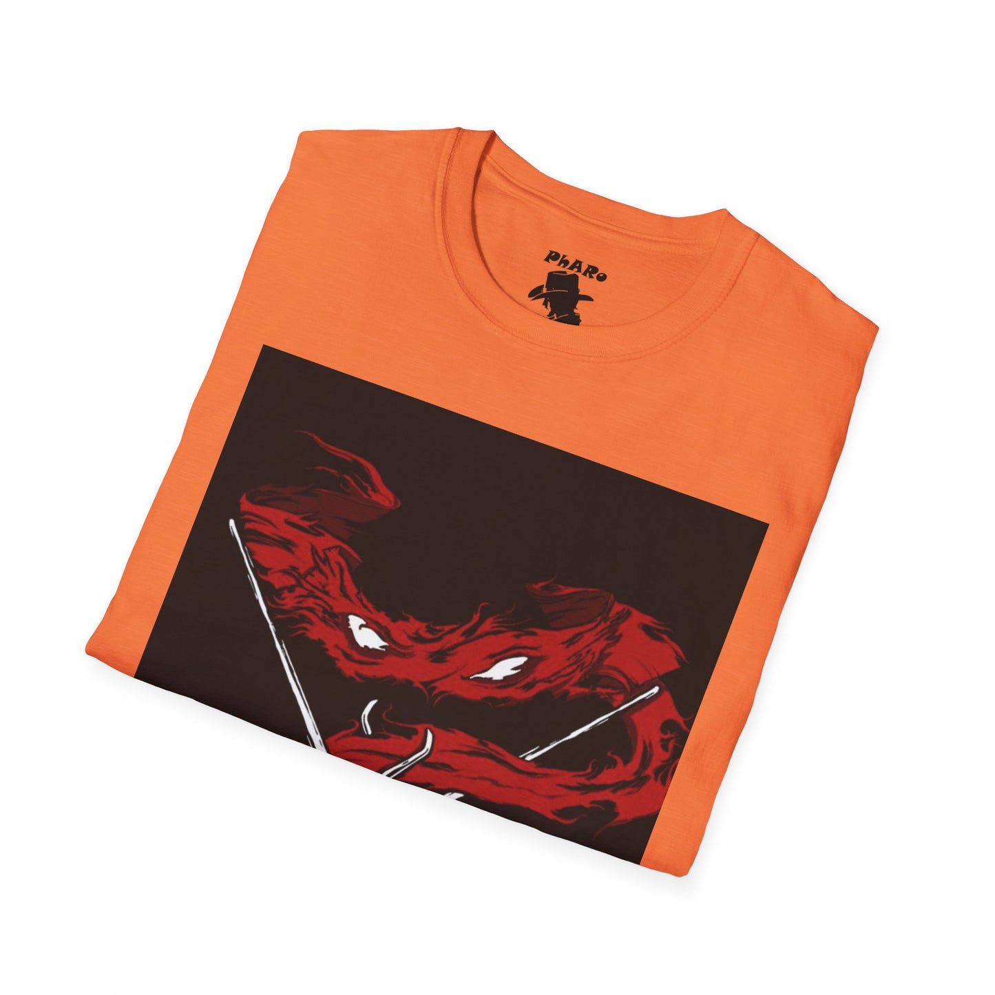 Unisex Softstyle T-Shirt - Fierce Red Turtle Design