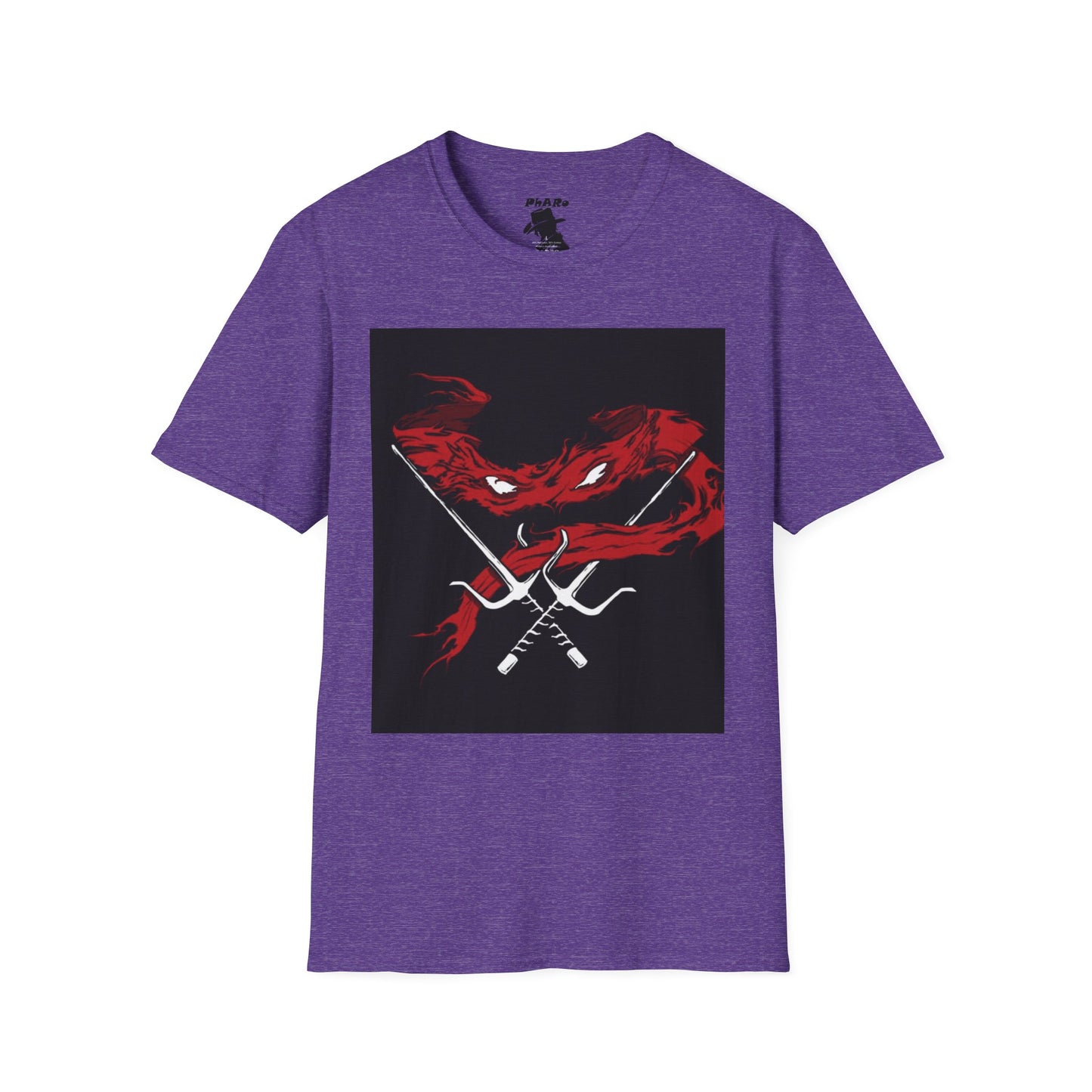 Unisex Softstyle T-Shirt - Fierce Red Turtle Design