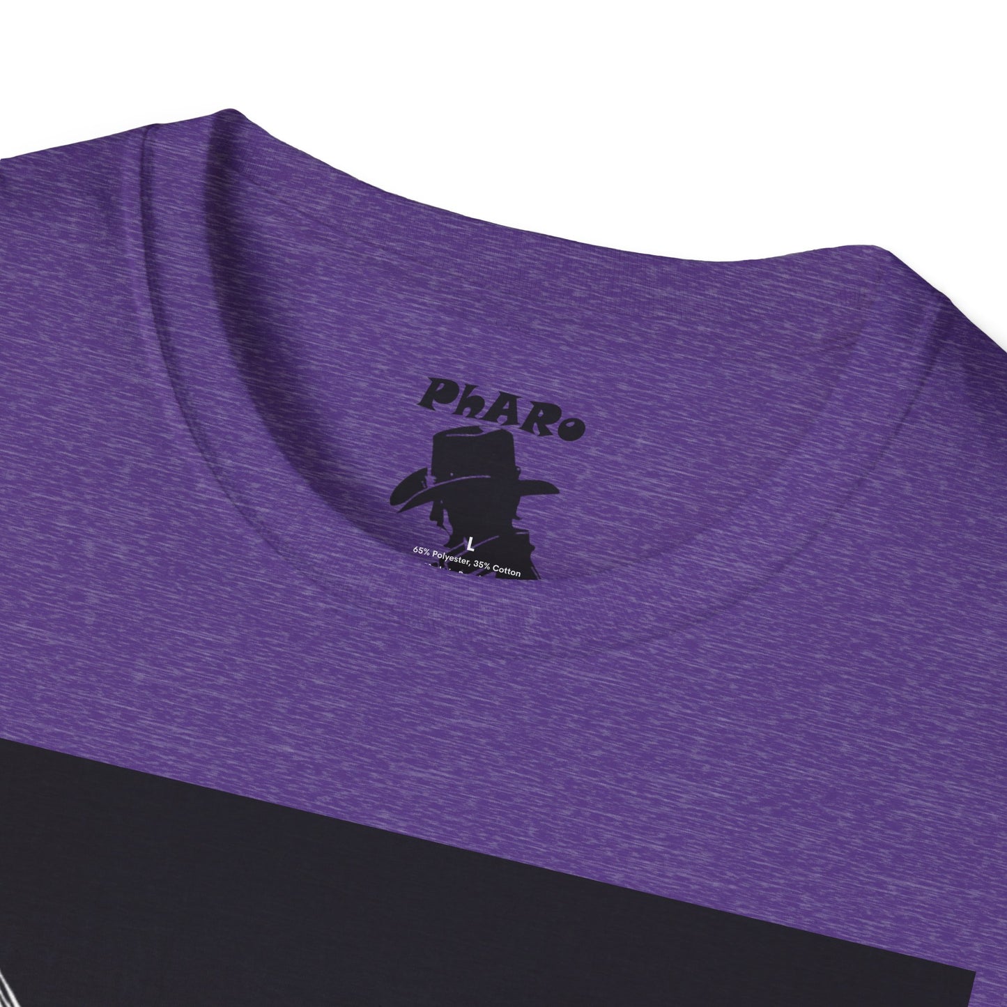Unisex Softstyle T-Shirt - Bold Purple Turtle Graphic Design