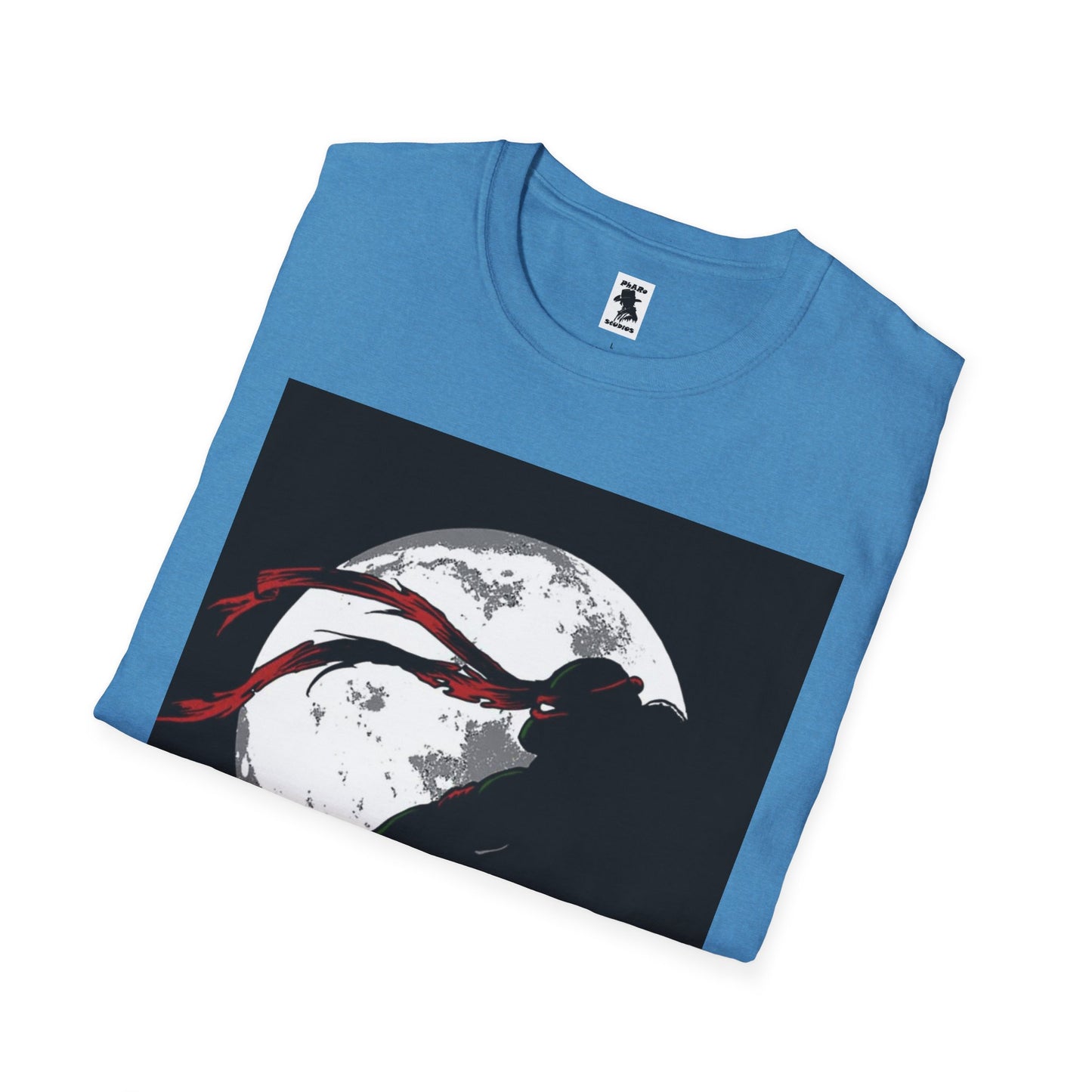 Ninja Silhouette Unisex Softstyle T-Shirt - Moonlight Design