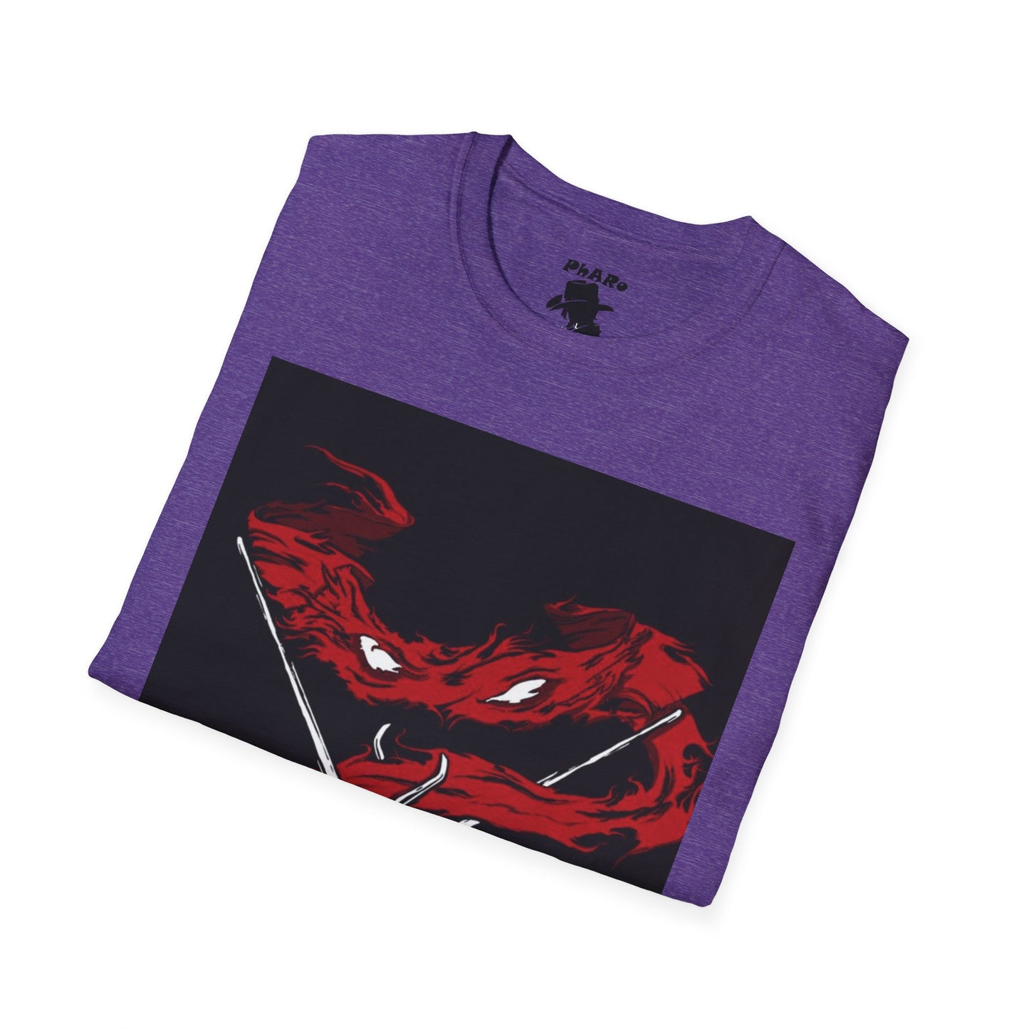 Unisex Softstyle T-Shirt - Fierce Red Turtle Design