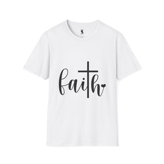 Faith Cross Unisex Softstyle T-Shirt | Inspirational Graphic Tee