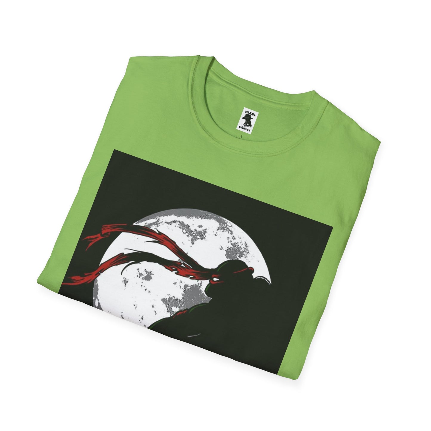 Ninja Silhouette Unisex Softstyle T-Shirt - Moonlight Design
