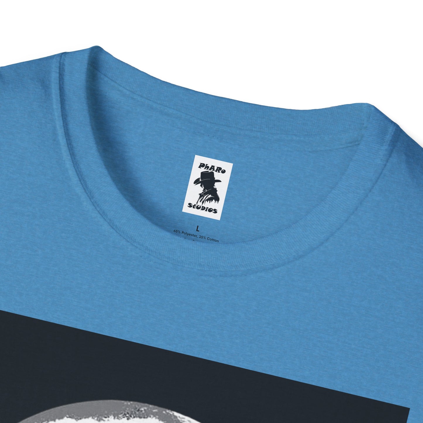 Ninja Silhouette Unisex Softstyle T-Shirt - Moonlight Design