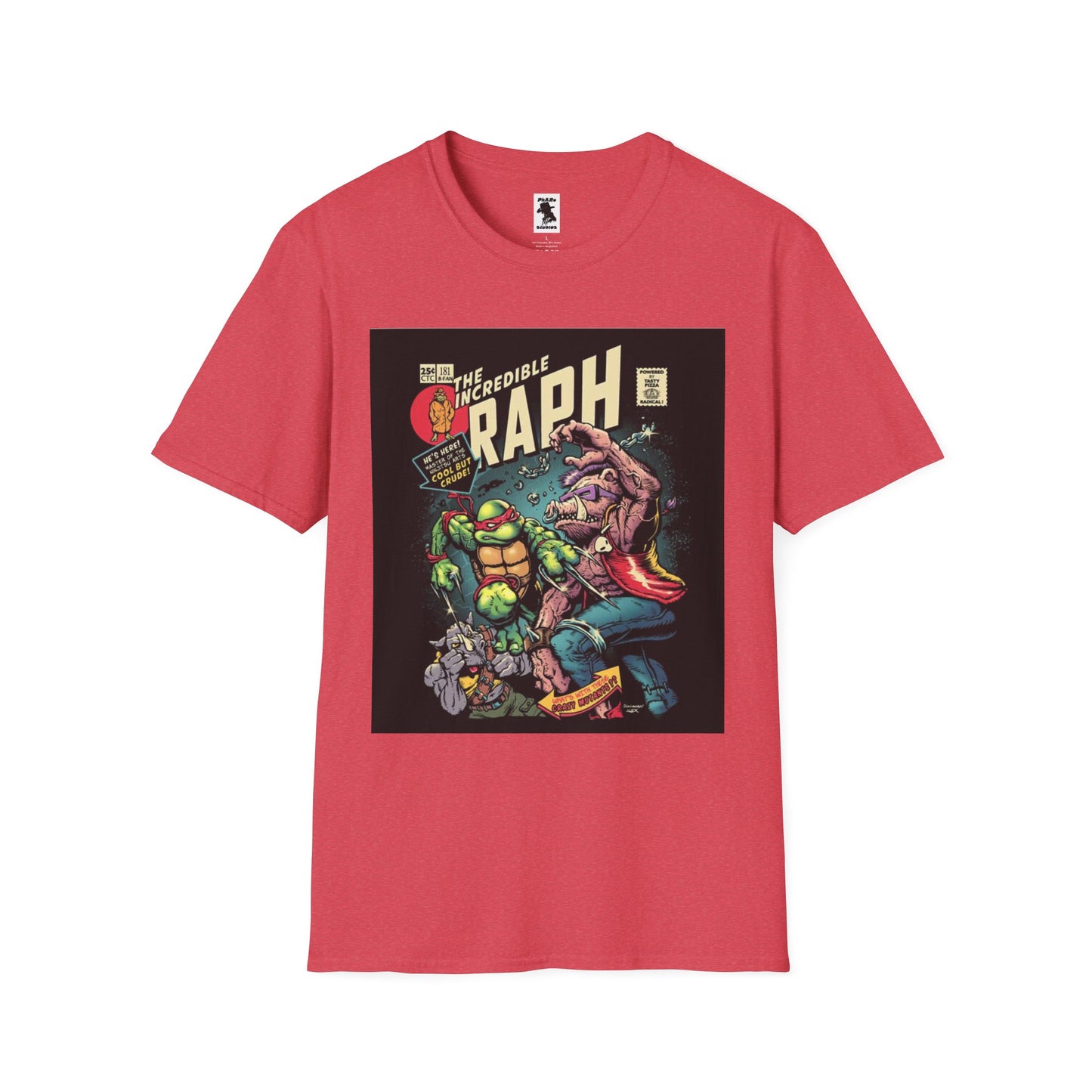 Unisex Softstyle T-Shirt - Retro Comic Raph Design