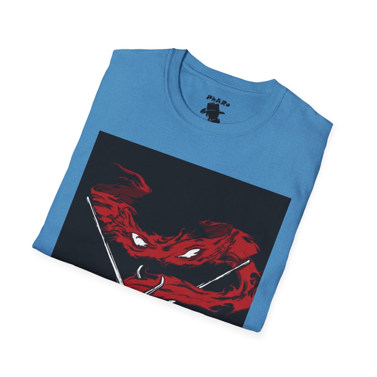 Unisex Softstyle T-Shirt - Fierce Red Turtle Design