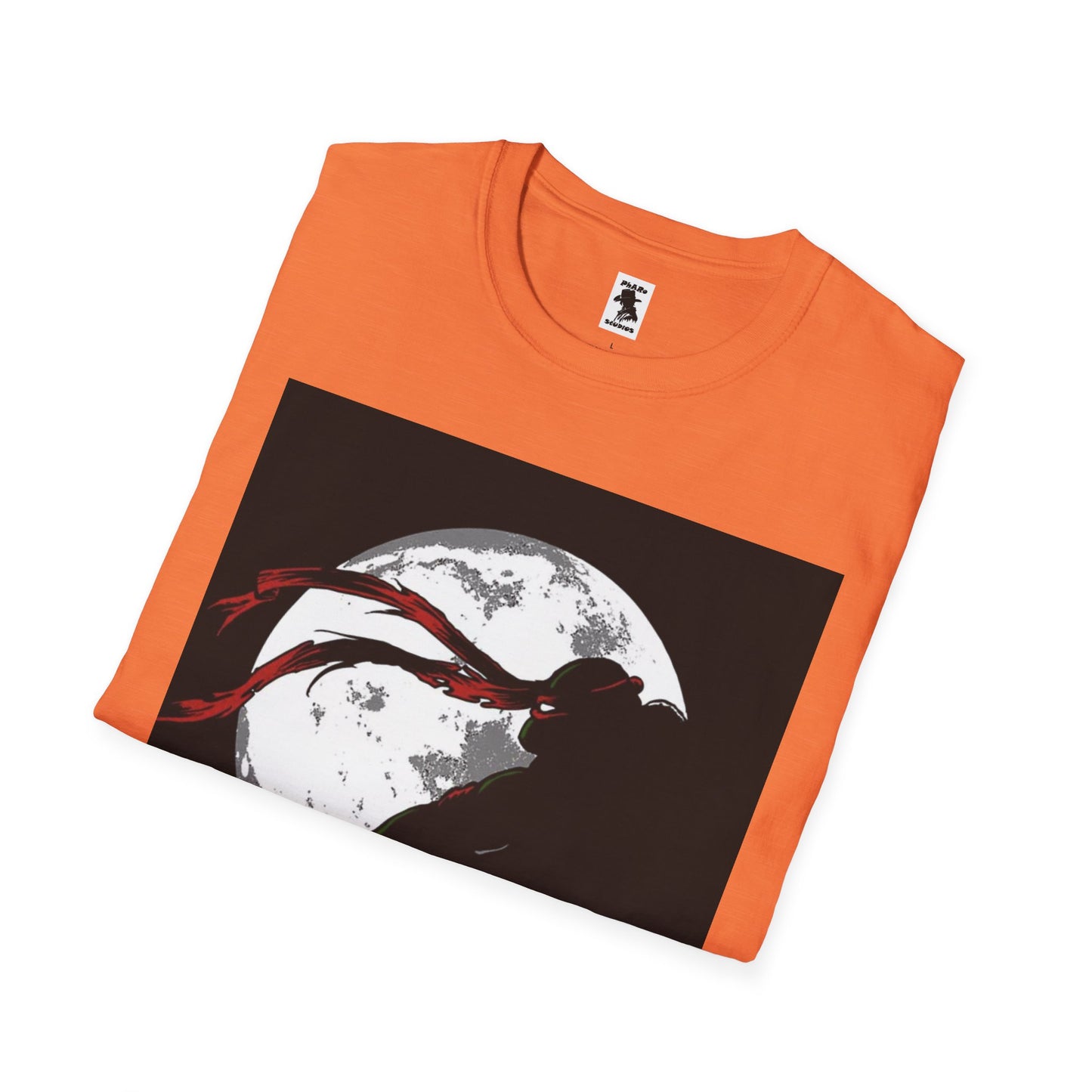 Ninja Silhouette Unisex Softstyle T-Shirt - Moonlight Design
