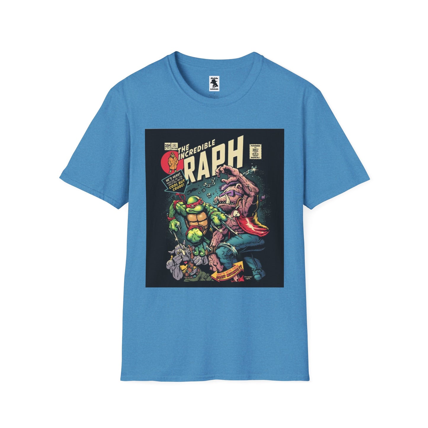 Unisex Softstyle T-Shirt - Retro Comic Raph Design
