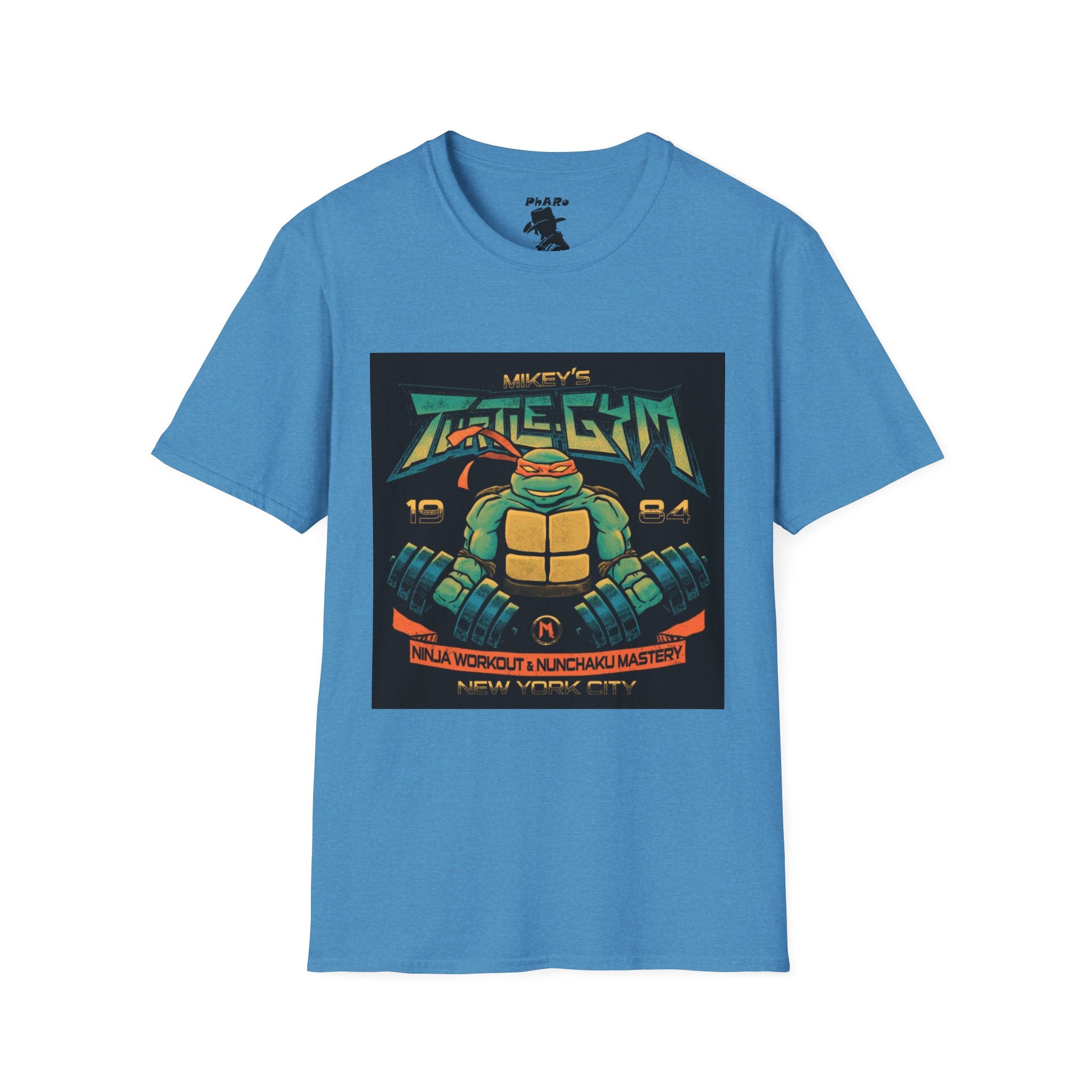 Retro Ninja Gym T-Shirt - Vintage 1984 Workout Design
