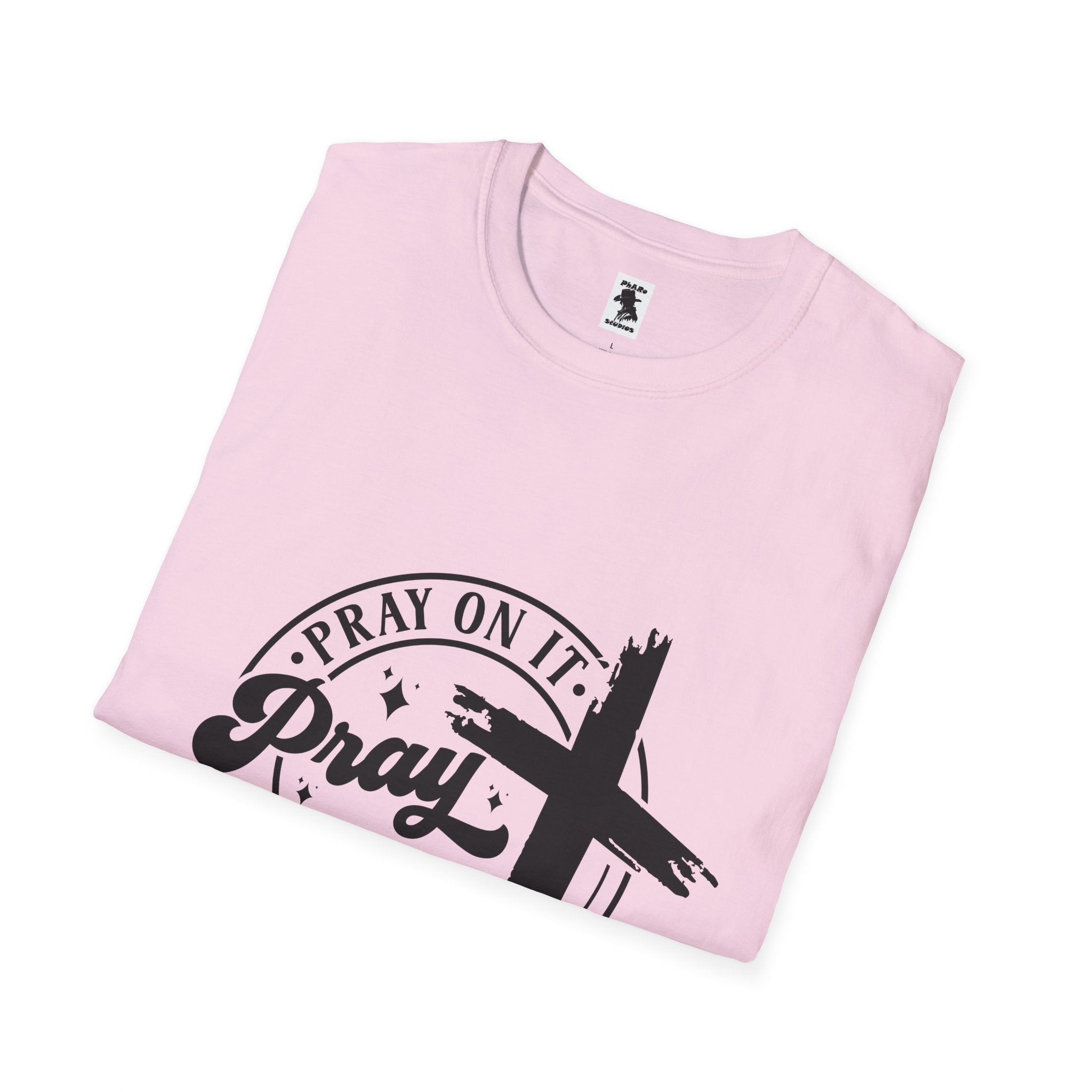 Inspirational Unisex Softstyle T-Shirt - "Pray On It, Pray Through It"