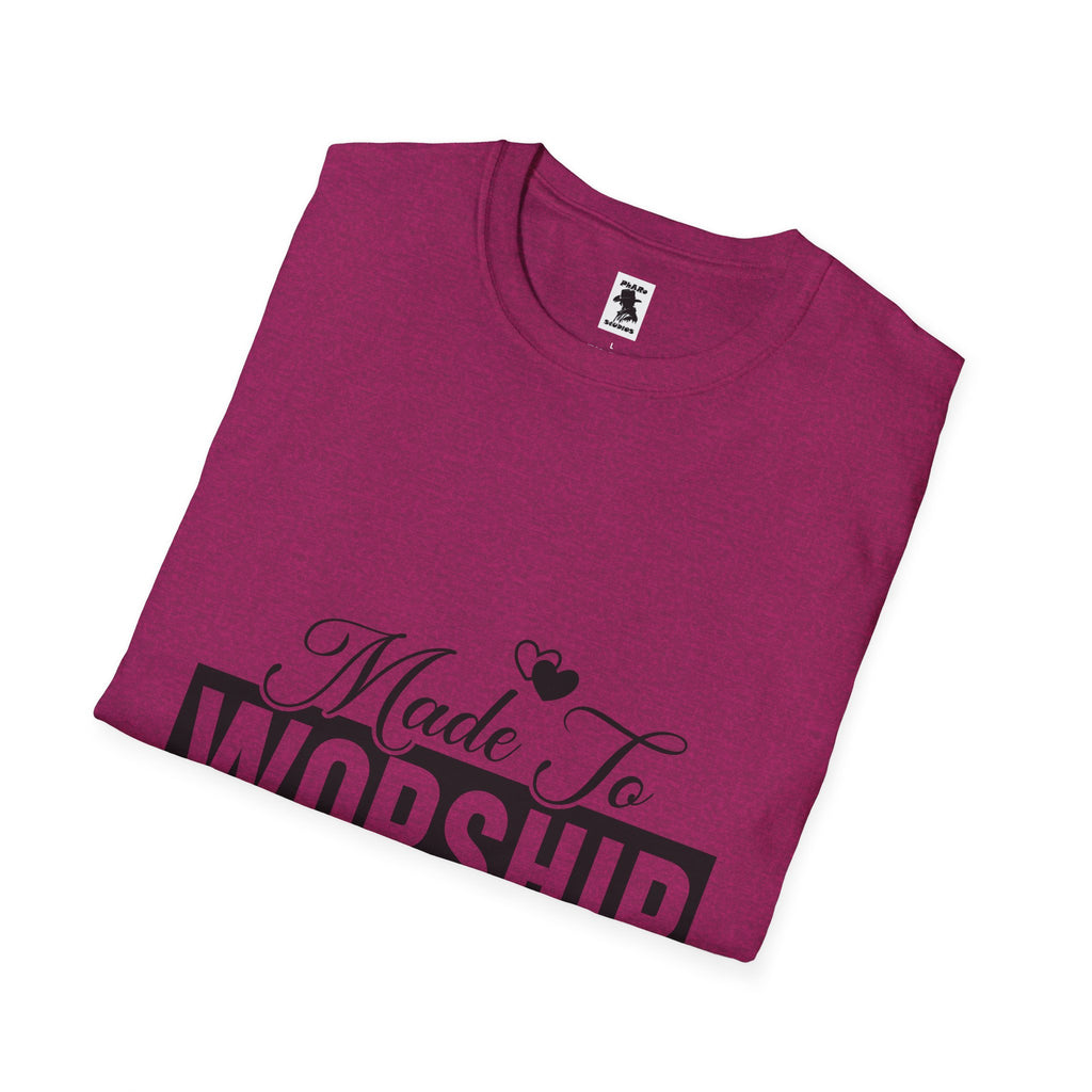 Made To Worship T-Shirt - Unisex Softstyle Tee for Faith and Praise