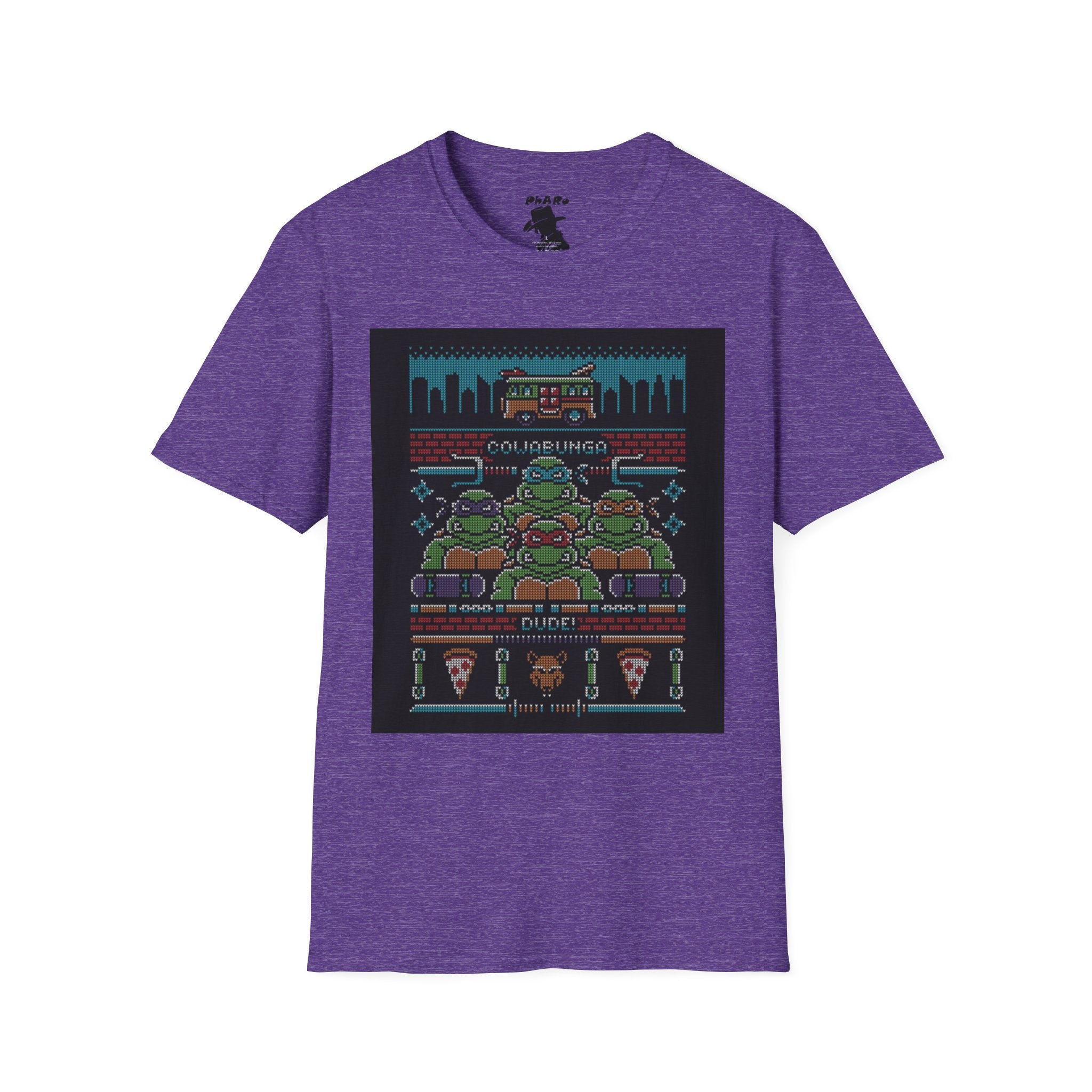 Retro Gaming T-Shirt - Nostalgic Pizza Party Design