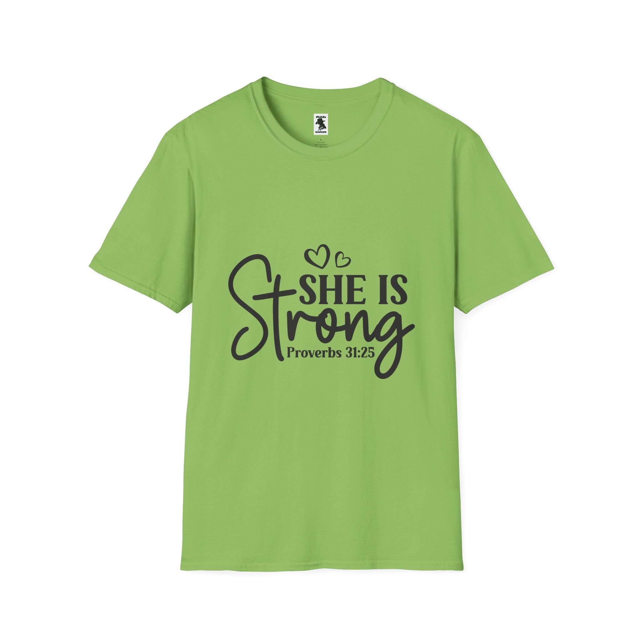 She Is Strong Proverbs 31:25 Unisex Softstyle T-Shirt