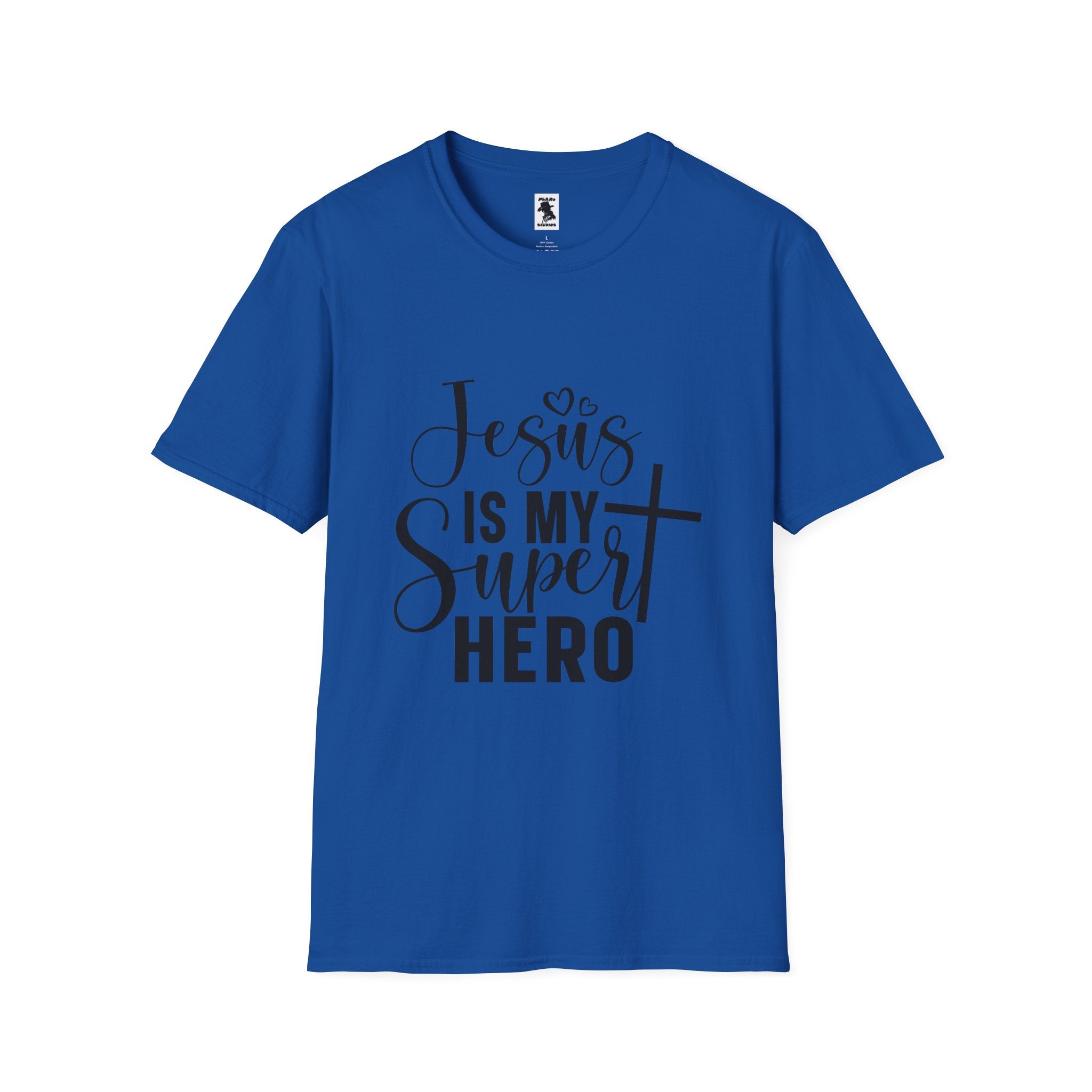Unisex Softstyle T-Shirt - 'Jesus is My Superhero' Inspirational Tee