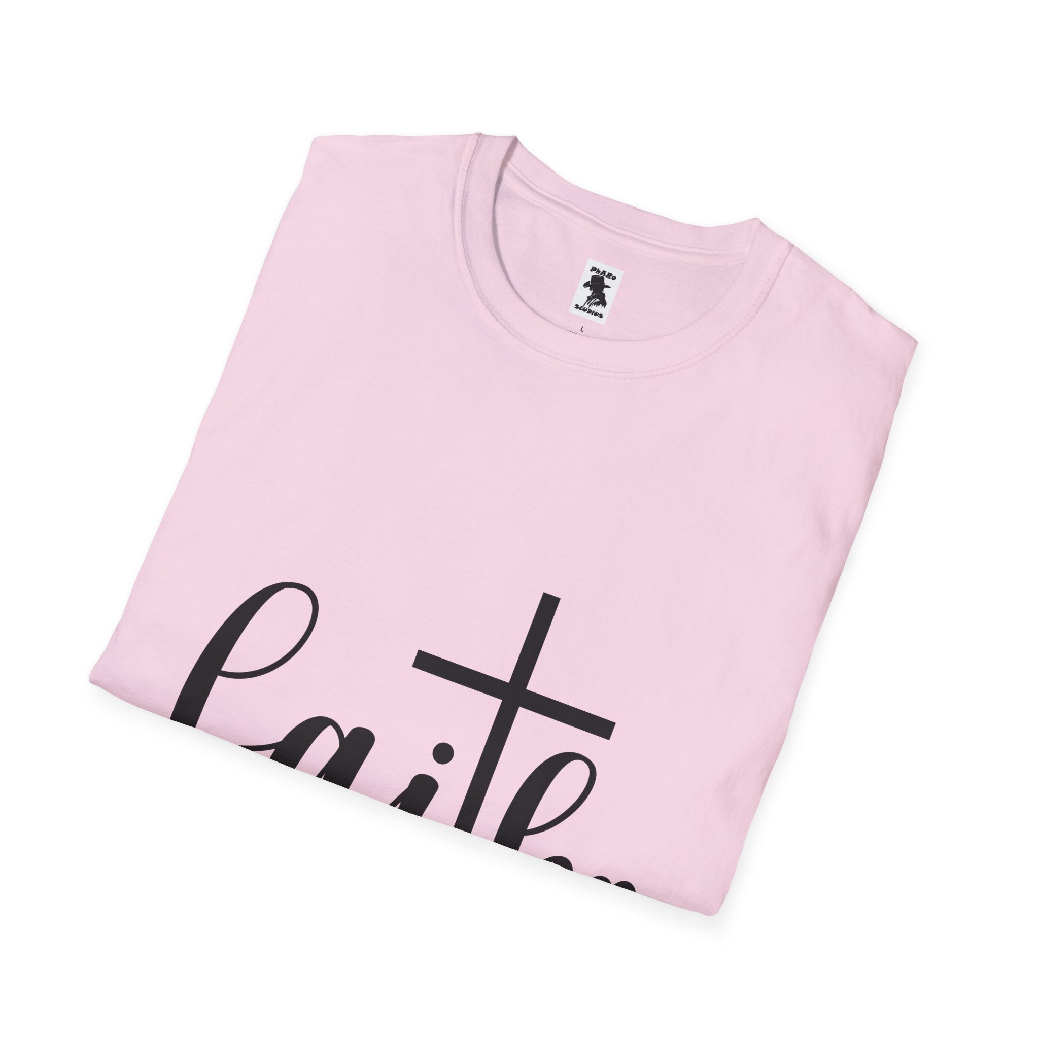 Faith Cross Unisex Softstyle T-Shirt | Inspirational Graphic Tee