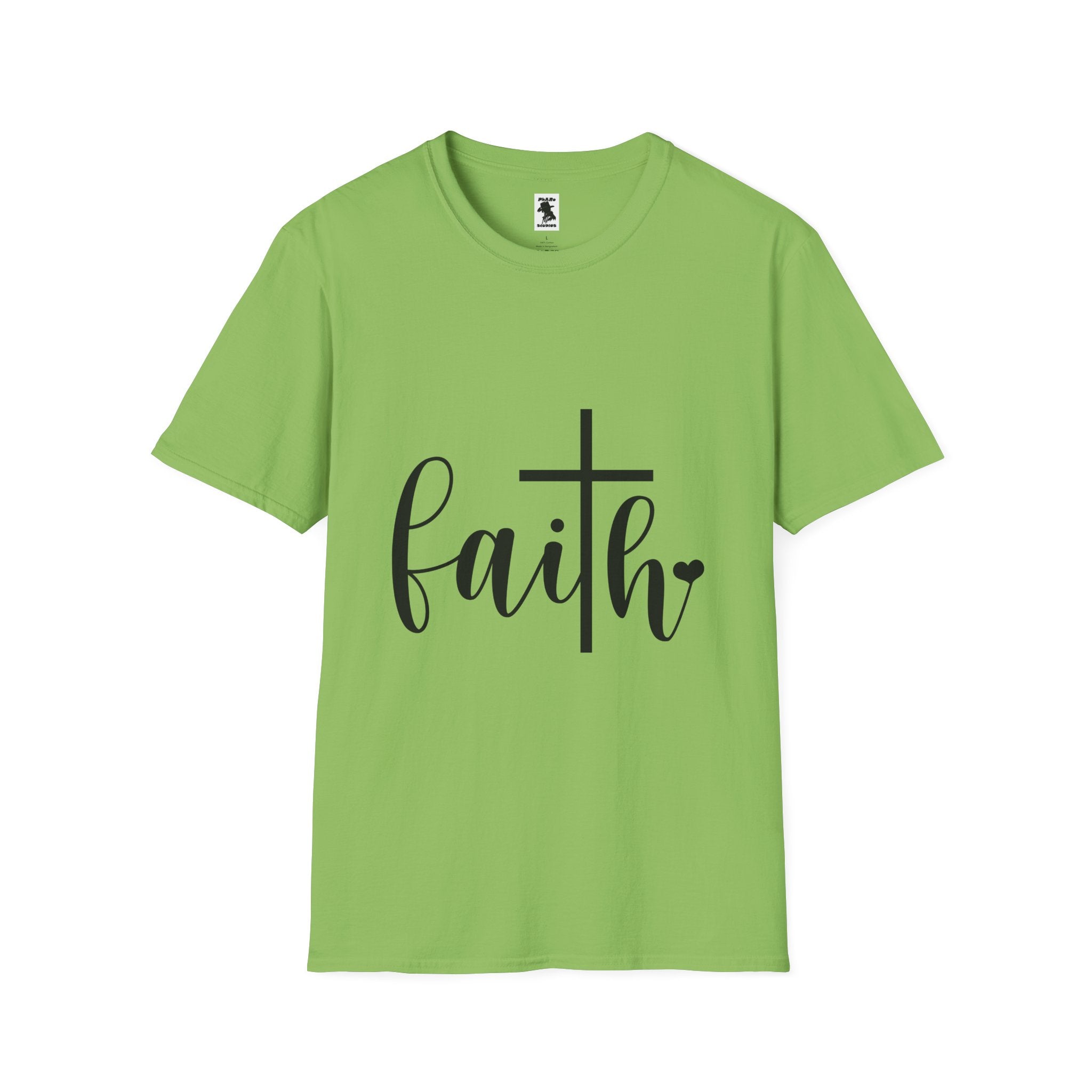 Faith Cross Unisex Softstyle T-Shirt | Inspirational Graphic Tee