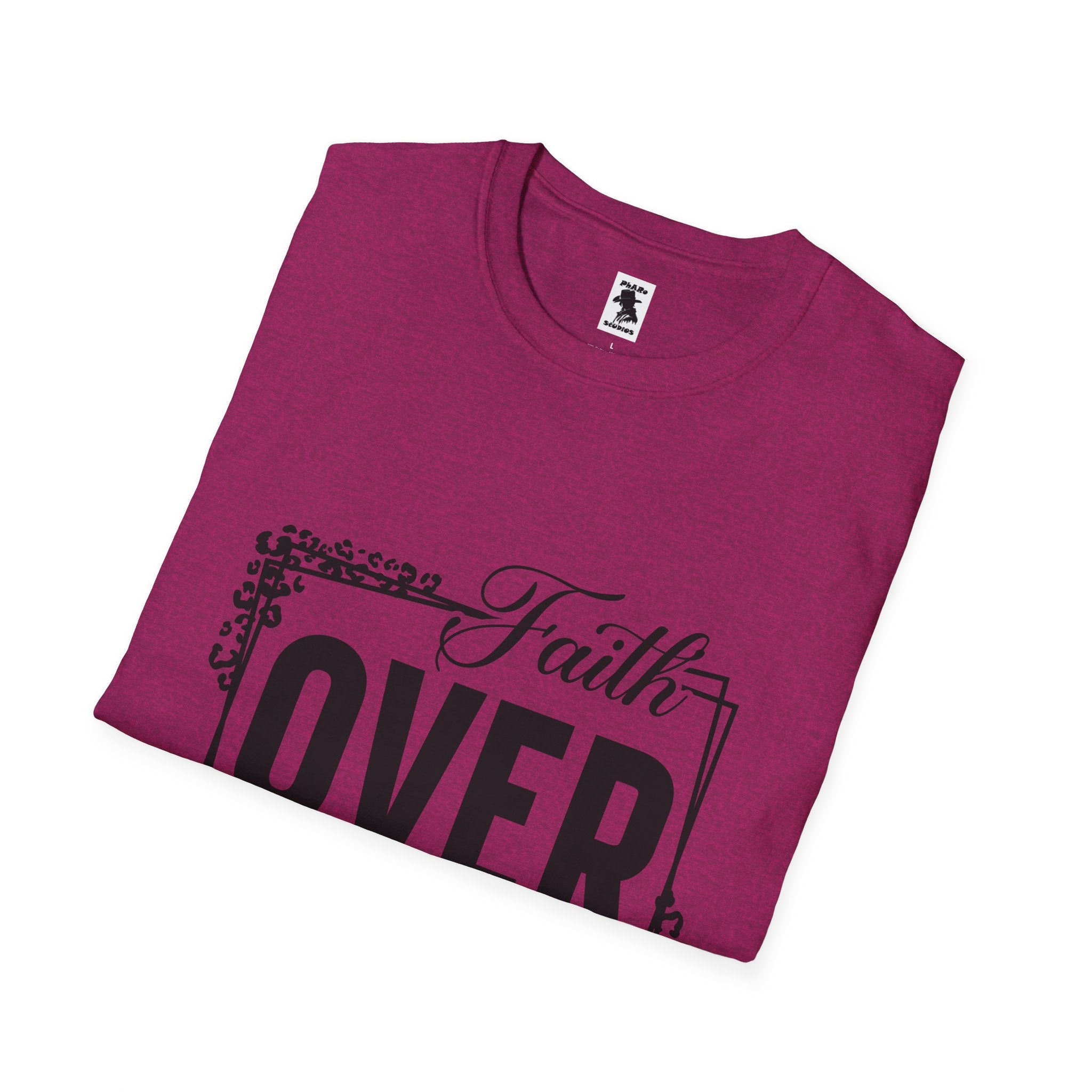 Faith Over Fear Unisex Softstyle T-Shirt - Inspirational Graphic Tee