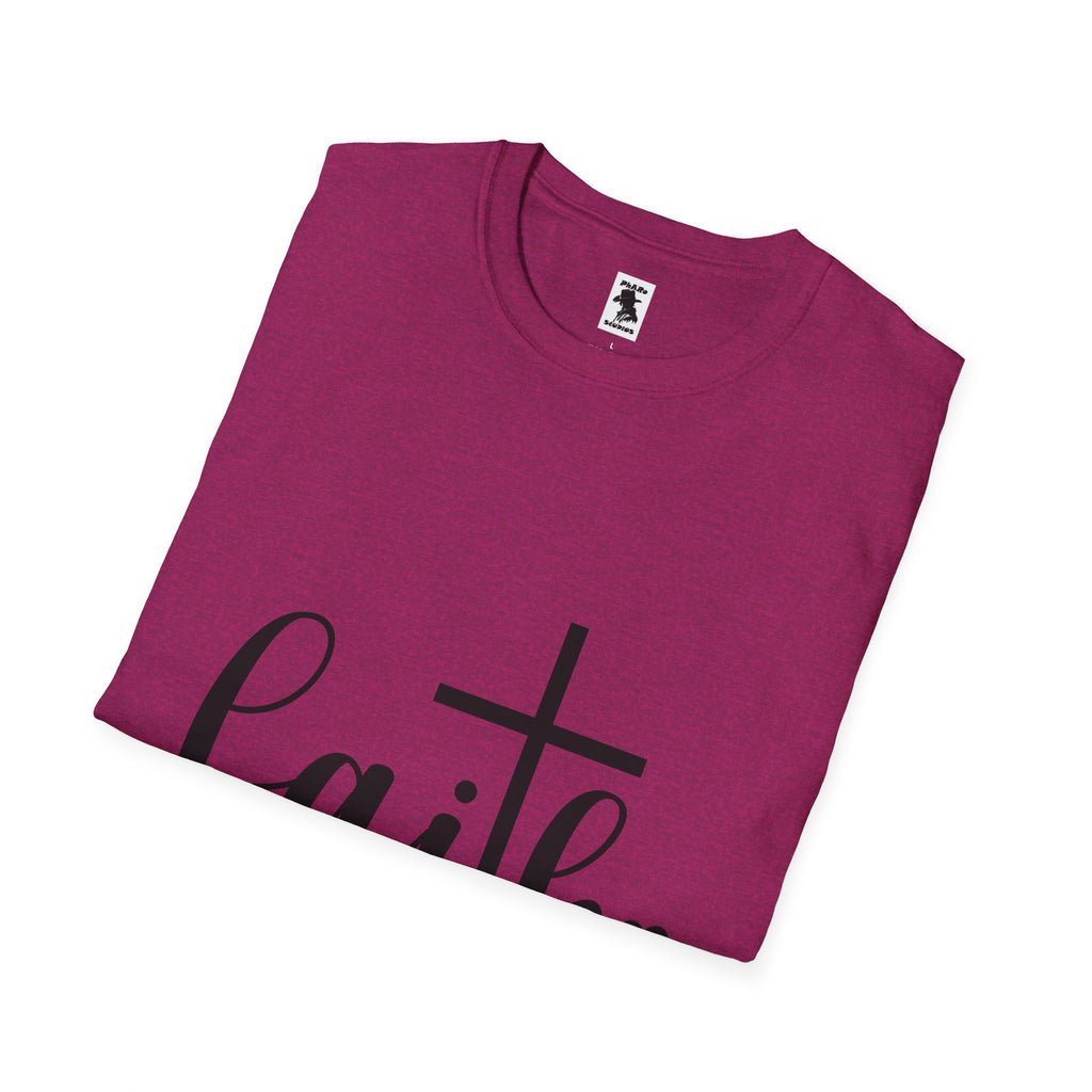Faith Cross Unisex Softstyle T-Shirt | Inspirational Graphic Tee