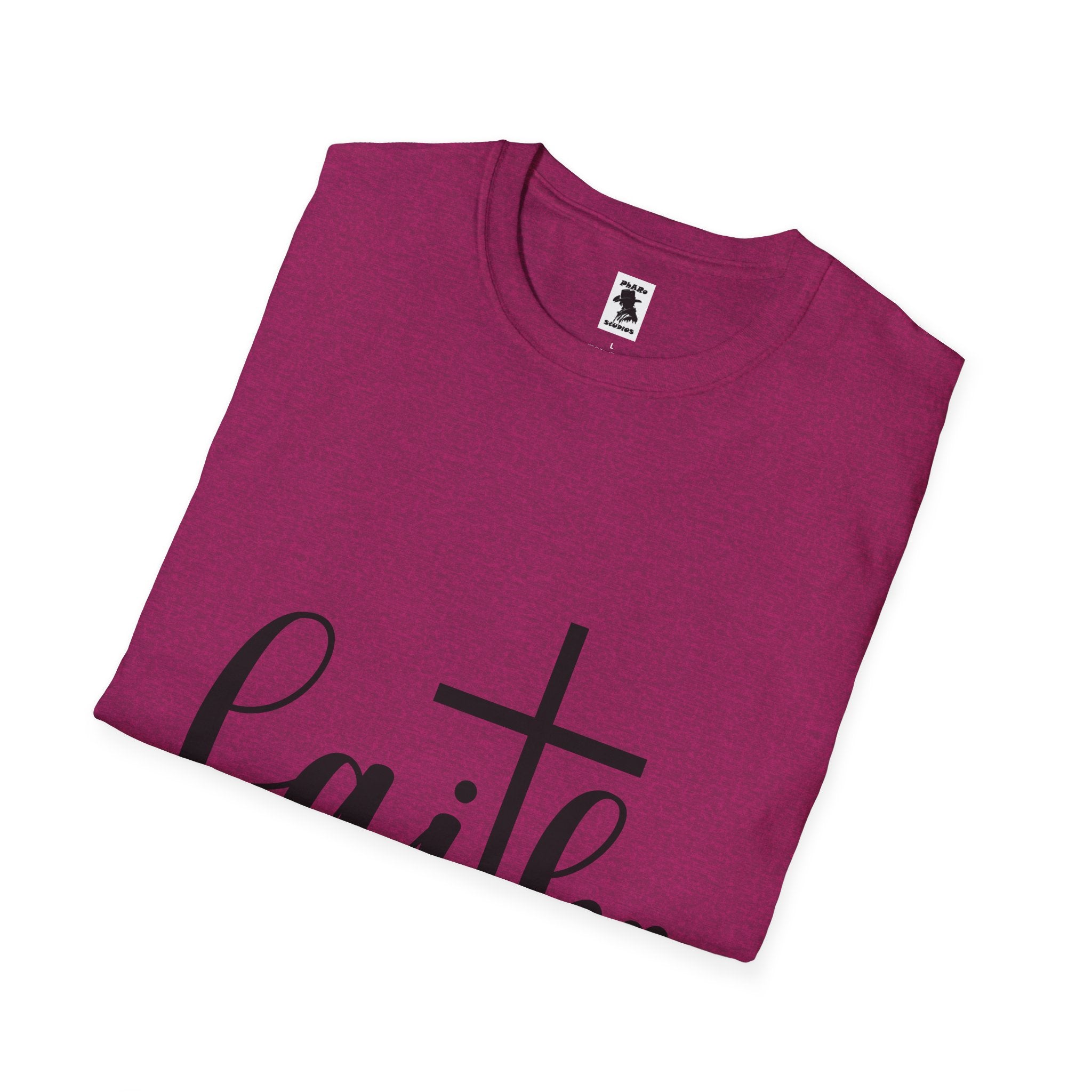 Faith Cross Unisex Softstyle T-Shirt | Inspirational Graphic Tee