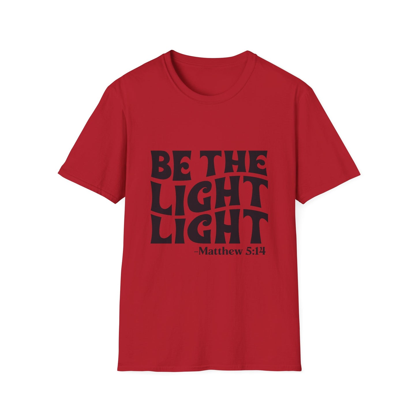 Be The Light T‑Shirt — Matthew 5:14 Inspirational Christian Tee
