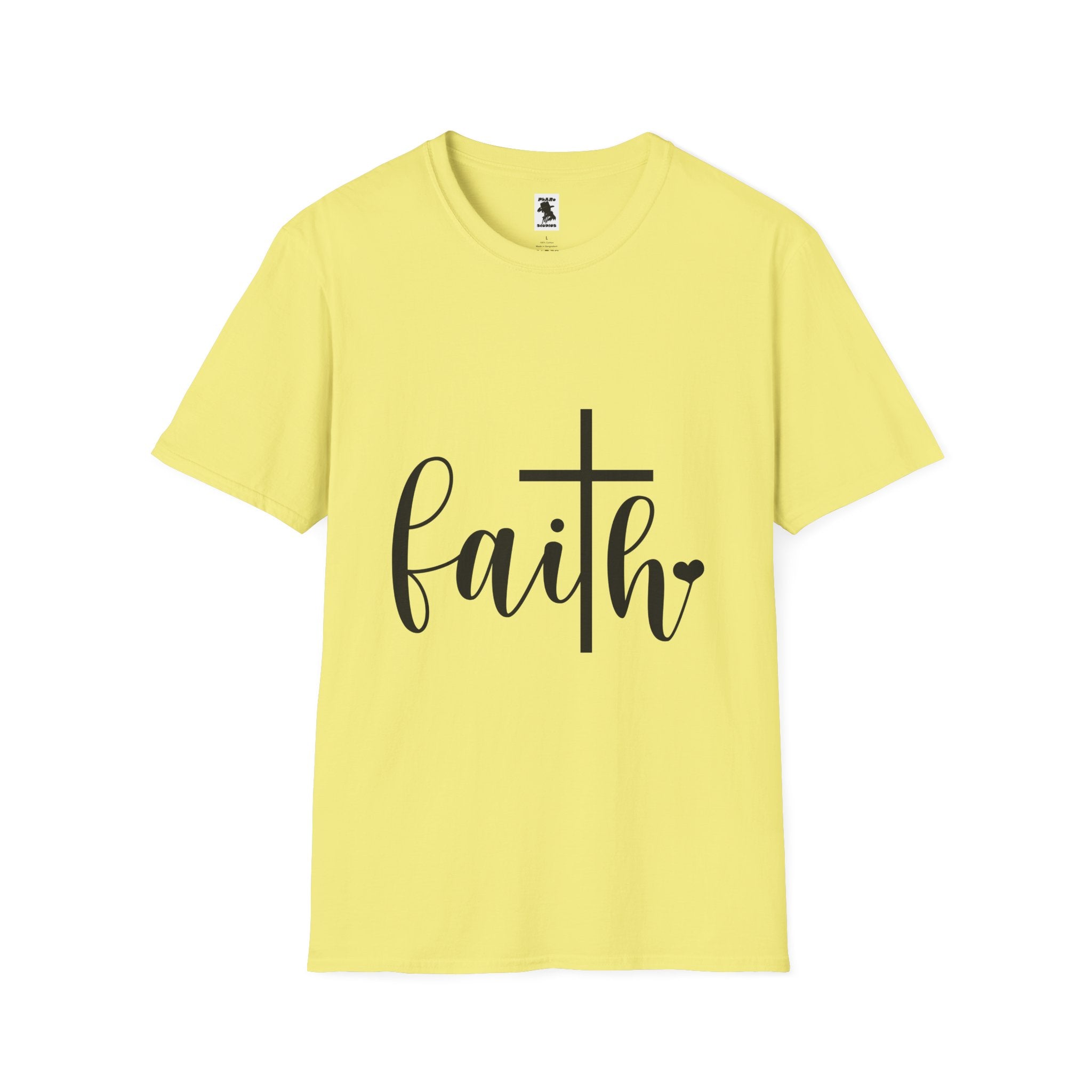 Faith Cross Unisex Softstyle T-Shirt | Inspirational Graphic Tee