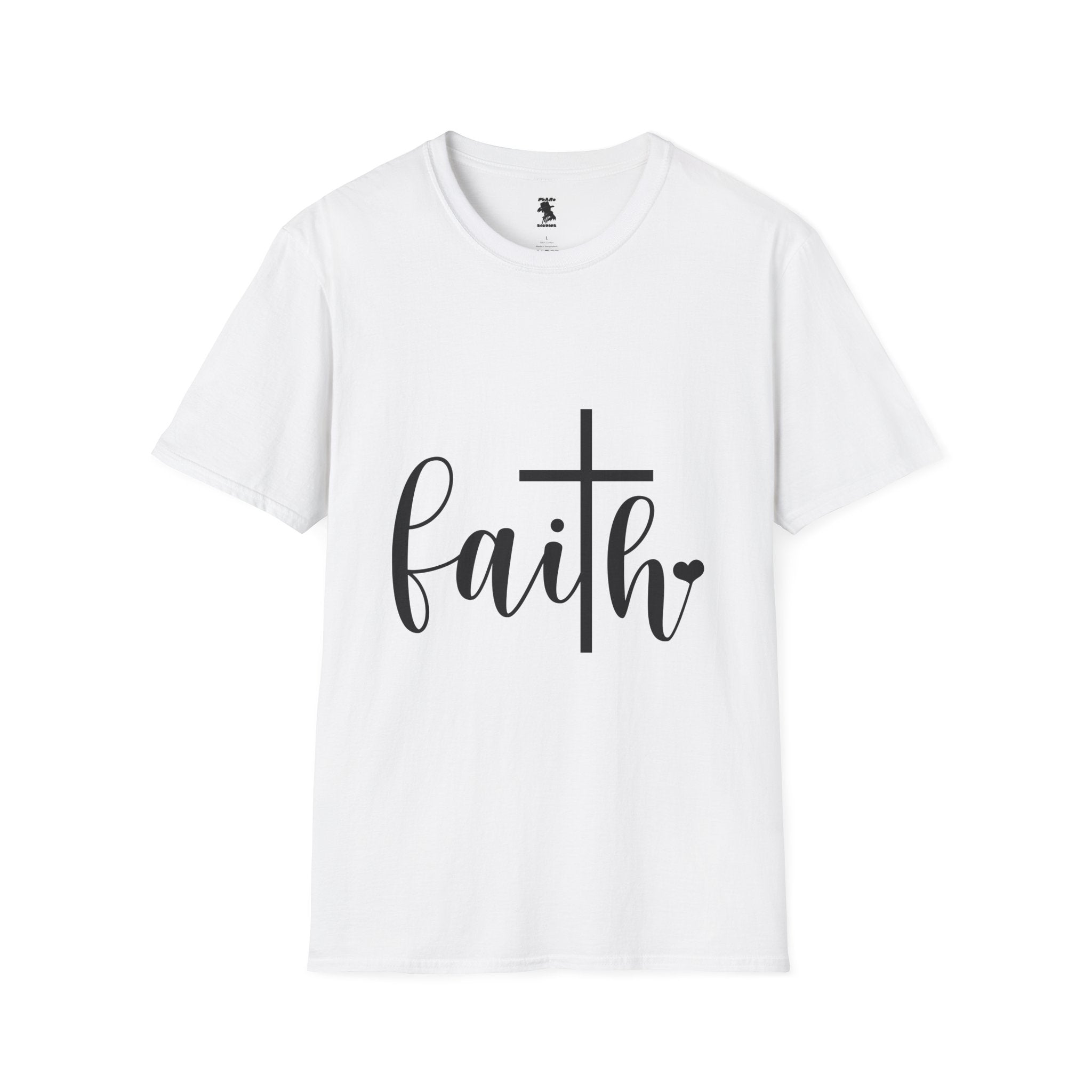 Faith Cross Unisex Softstyle T-Shirt | Inspirational Graphic Tee