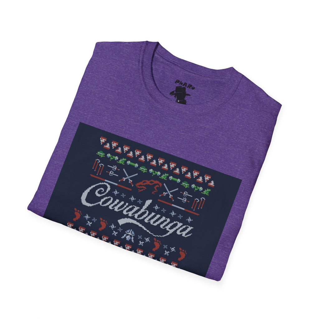 Cowabunga Retro Unisex Softstyle T-Shirt - Fun Graphic Tee for Kids and Teens