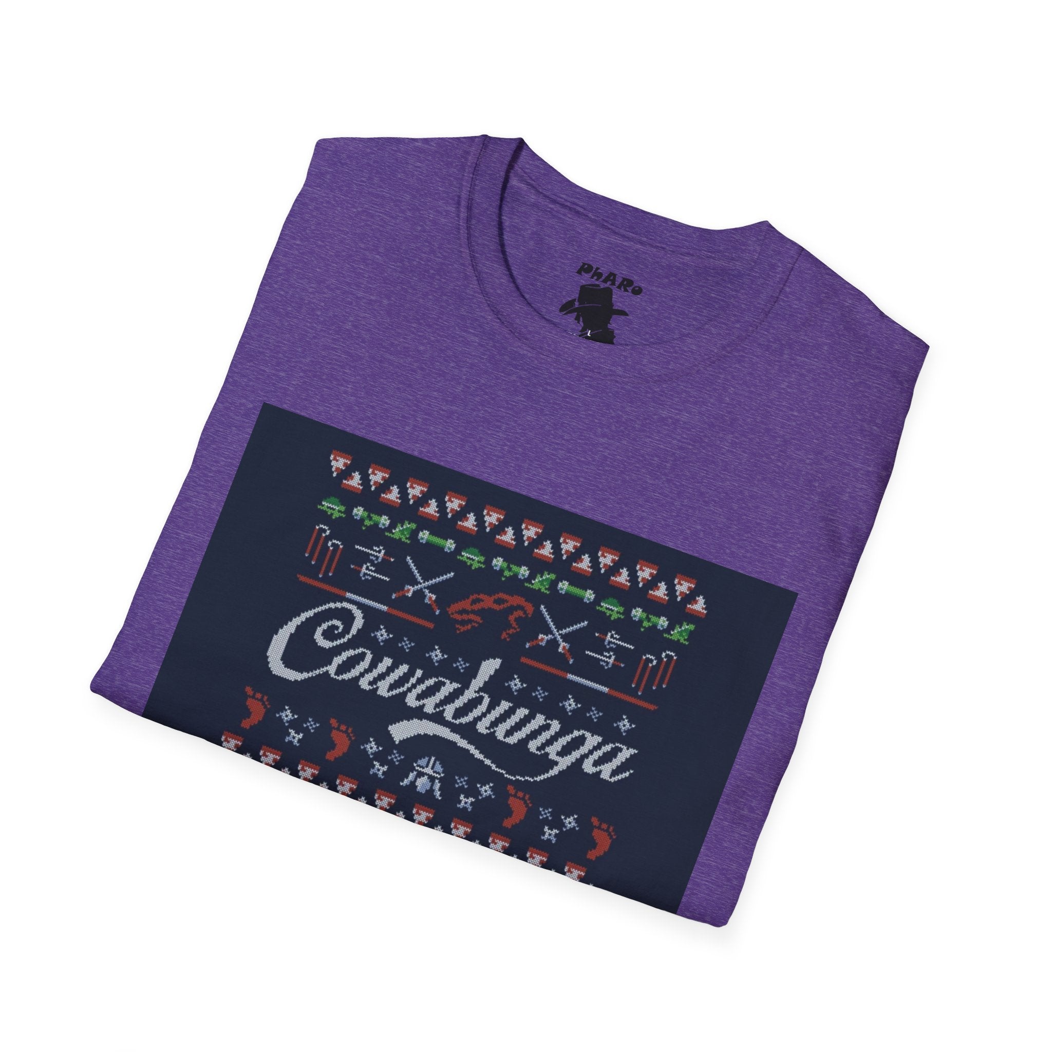 Cowabunga Retro Unisex Softstyle T-Shirt - Fun Graphic Tee for Kids and Teens