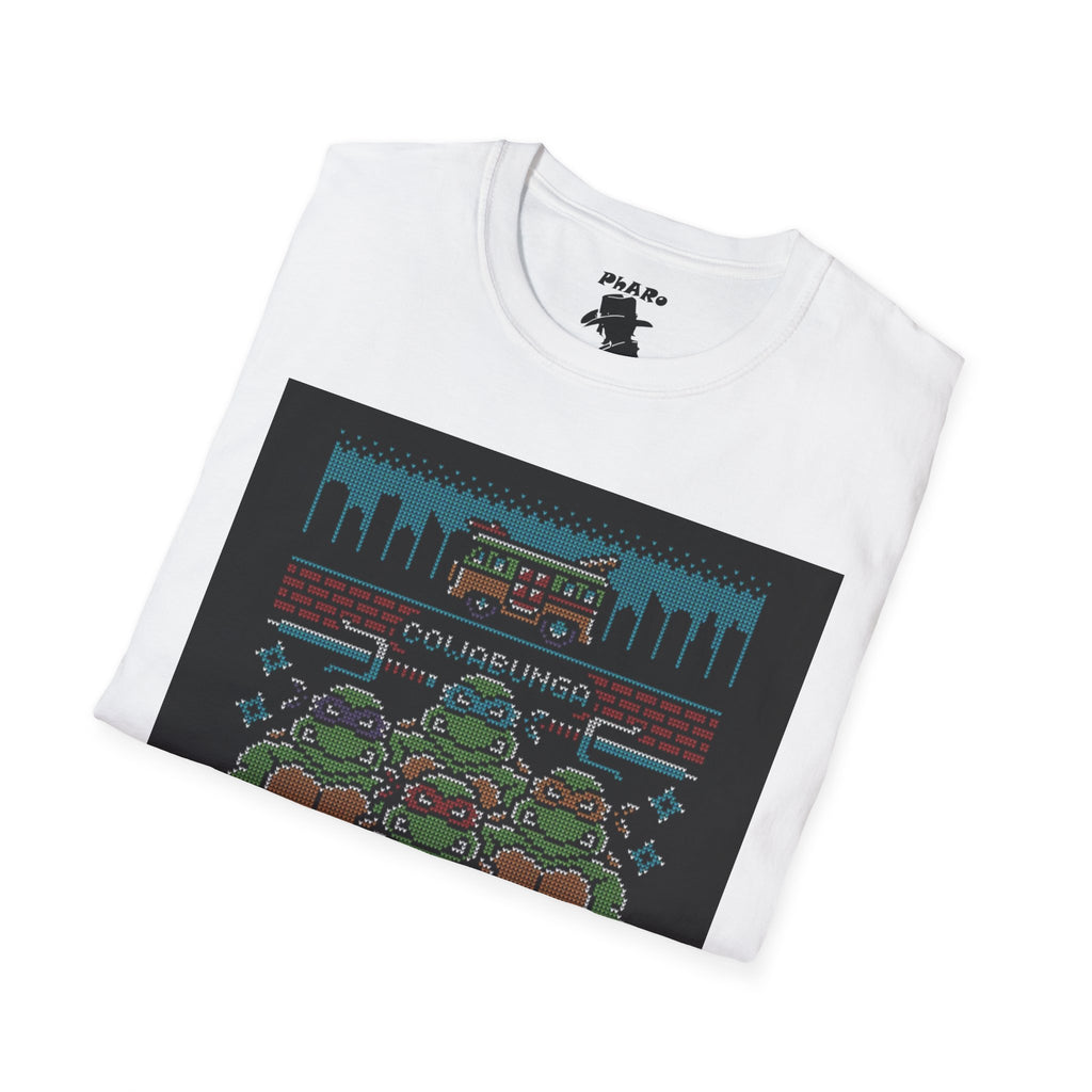 Retro Gaming T-Shirt - Nostalgic Pizza Party Design