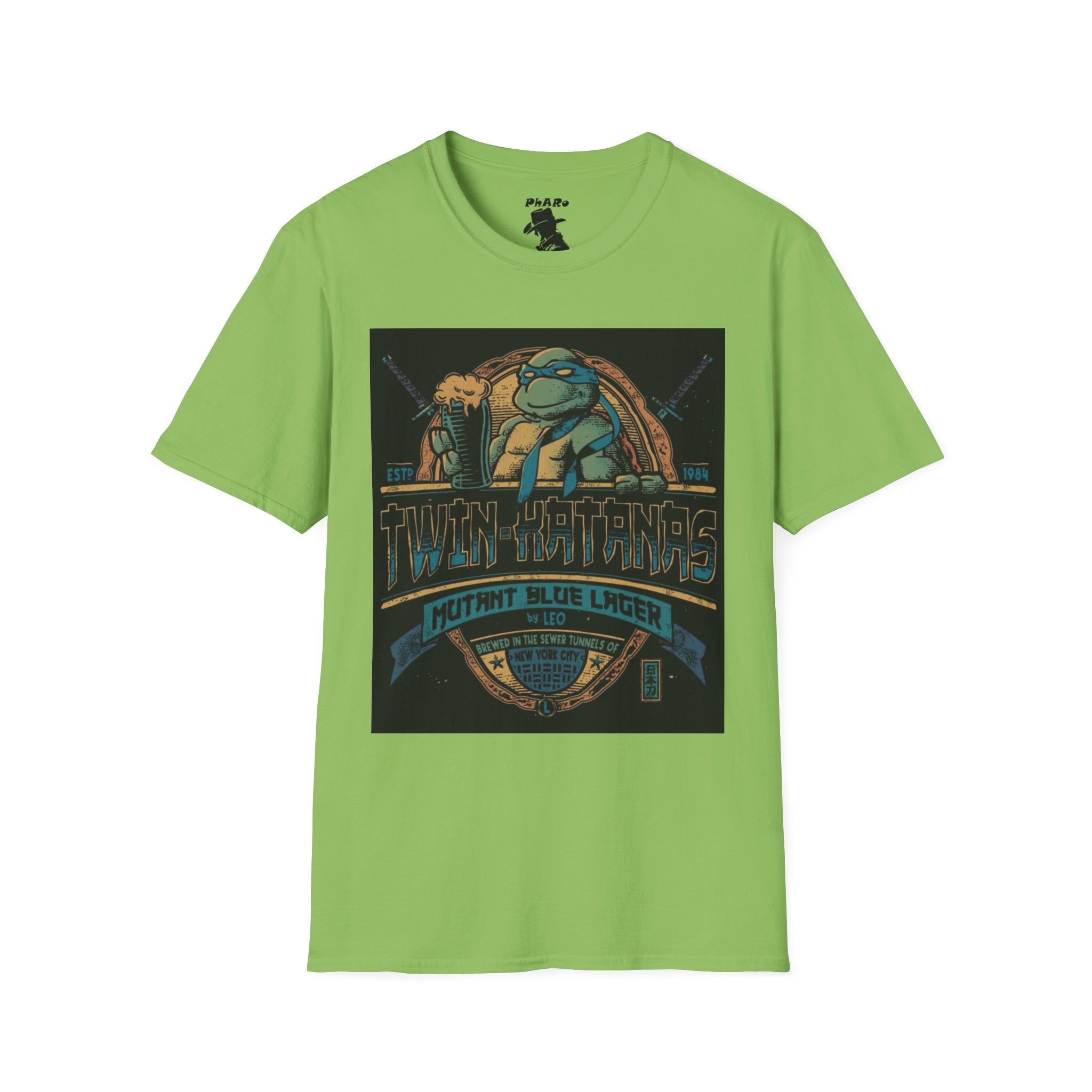Retro Ninja Turtles T-Shirt - Twin Katanas Design