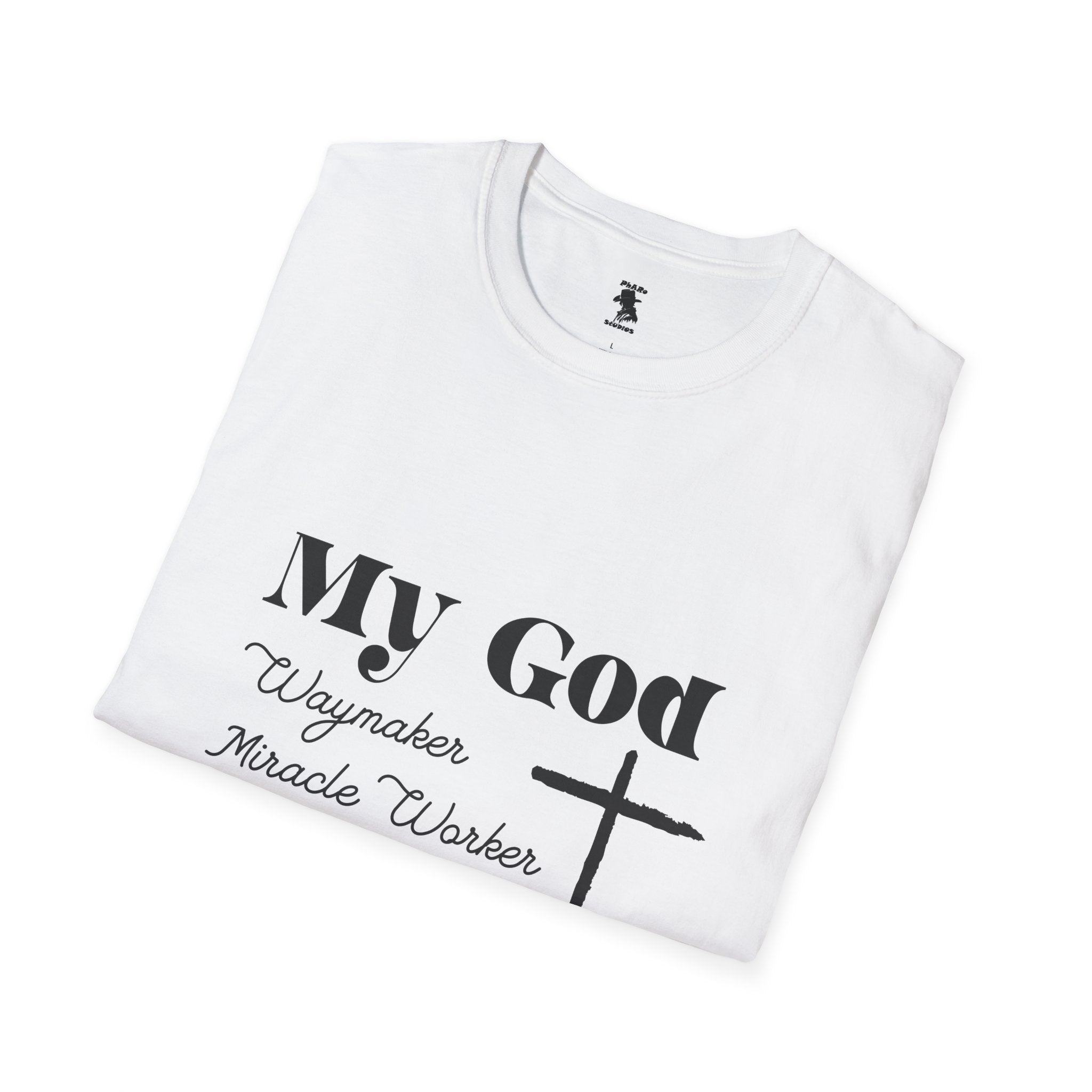 Inspirational Christian T-Shirt - My God Waymaker, Miracle Worker, Promise Keeper