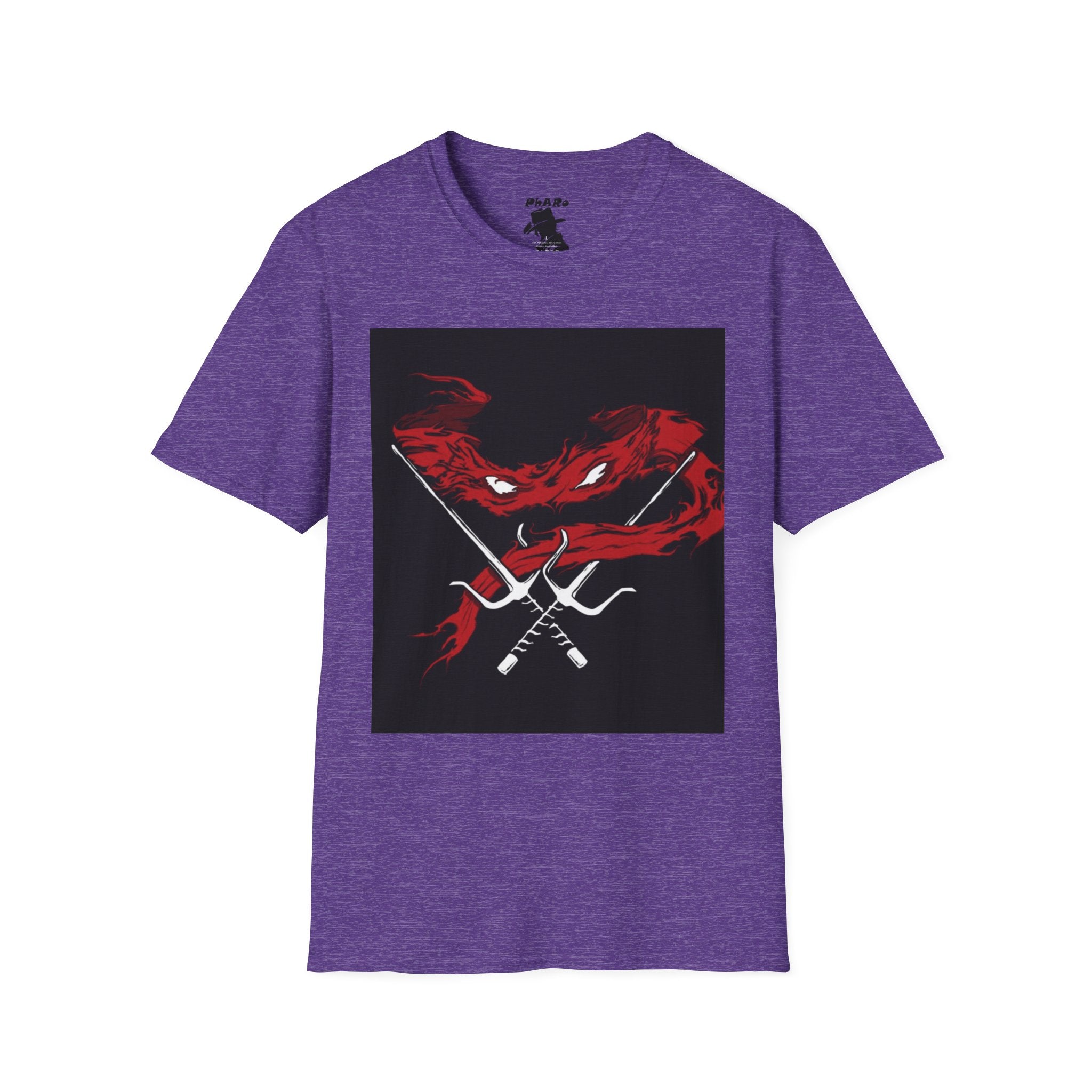 Unisex Softstyle T-Shirt - Fierce Red Turtle Design