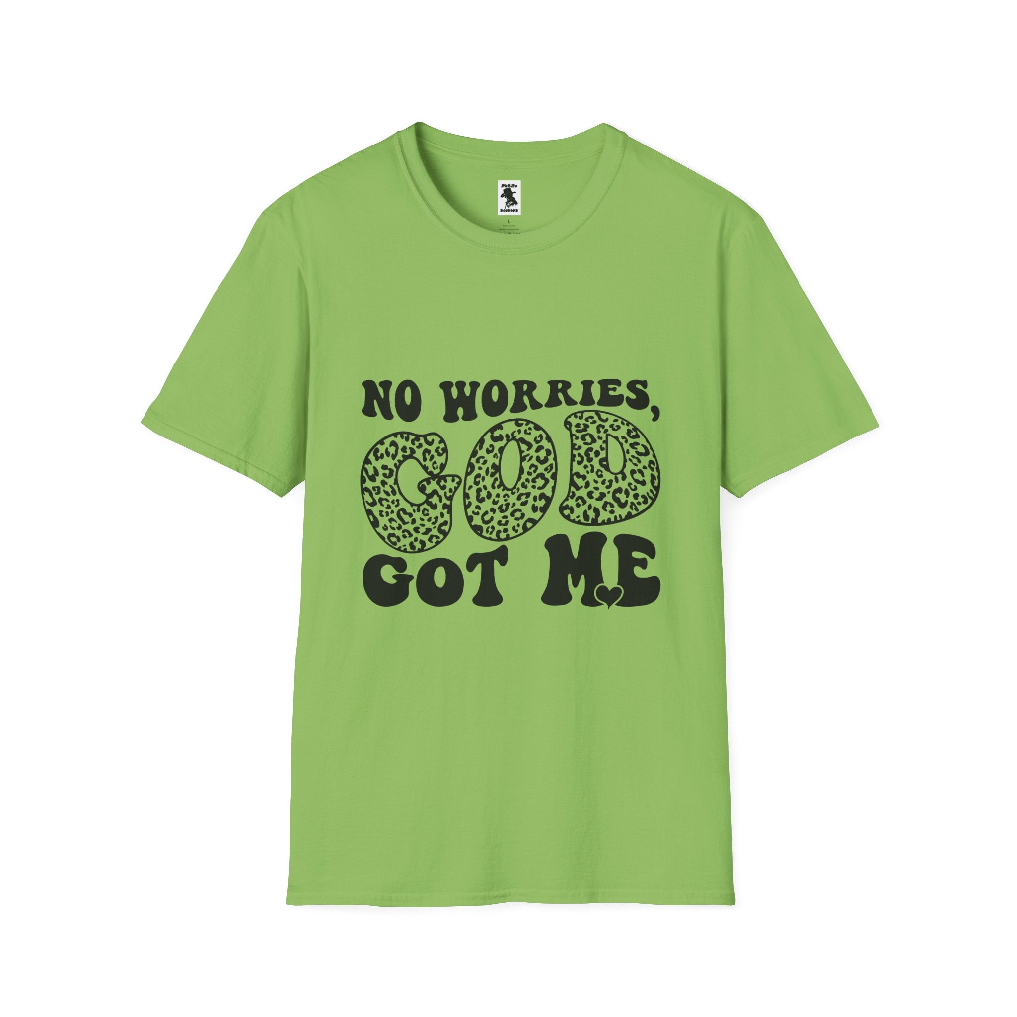 Inspirational Unisex Softstyle T-Shirt | "No Worries, God Got Me"