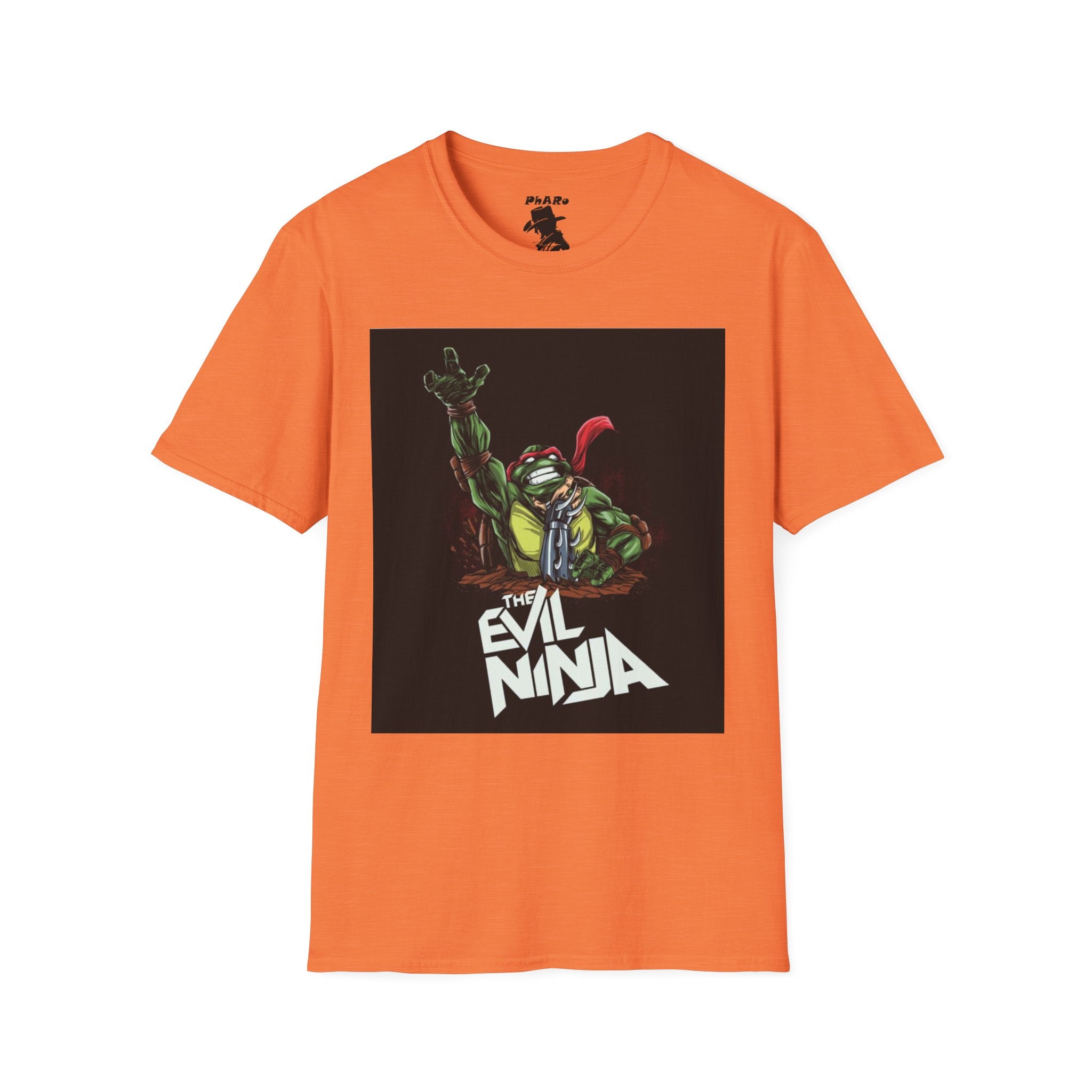 Evil Ninja Graphic T-Shirt - Unisex Softstyle Tee for Comic Enthusiasts