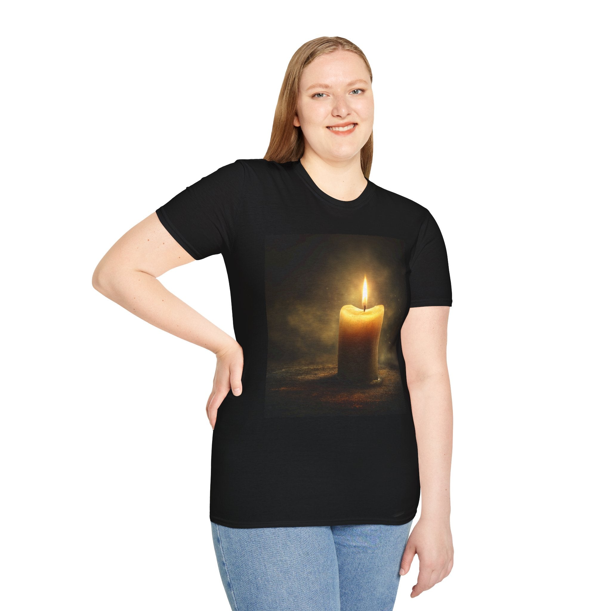 Lightbearer Unisex T-Shirt, Cozy Gift for Home Lovers, Relaxing Aesthetic Apparel, Perfect for Birthdays, Meditation, or Home Decor