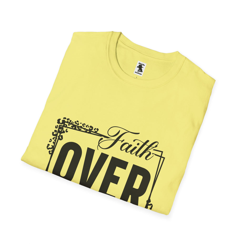 Faith Over Fear Unisex Softstyle T-Shirt - Inspirational Graphic Tee