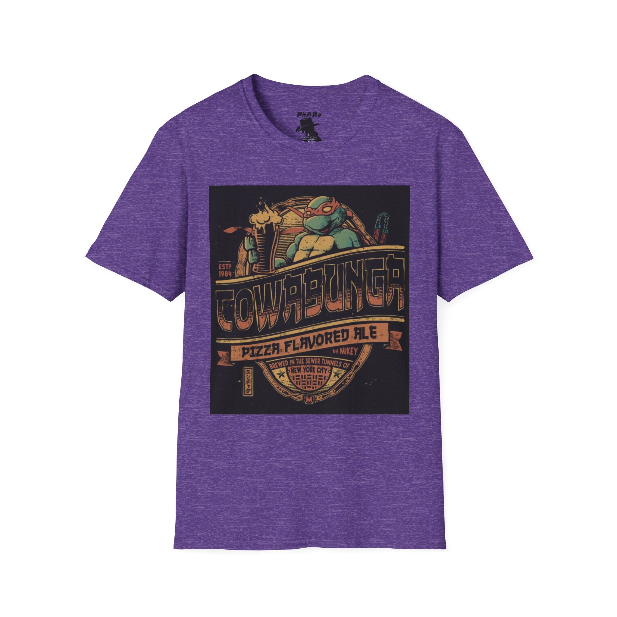 Cowabunga Pizza Flavored Ale Unisex T-Shirt - Retro Ninja Turtles Design