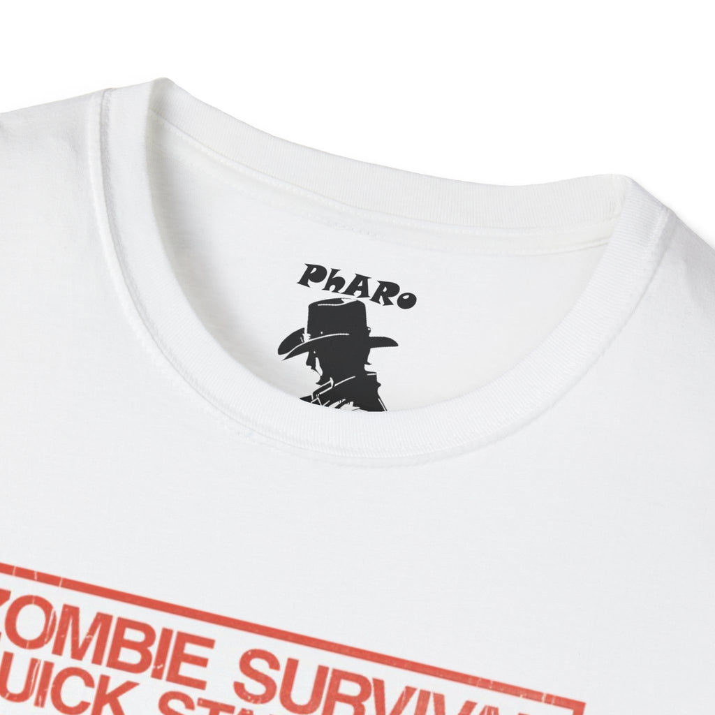 Zombie Survival Quick Start Guide T-Shirt - Unisex Softstyle