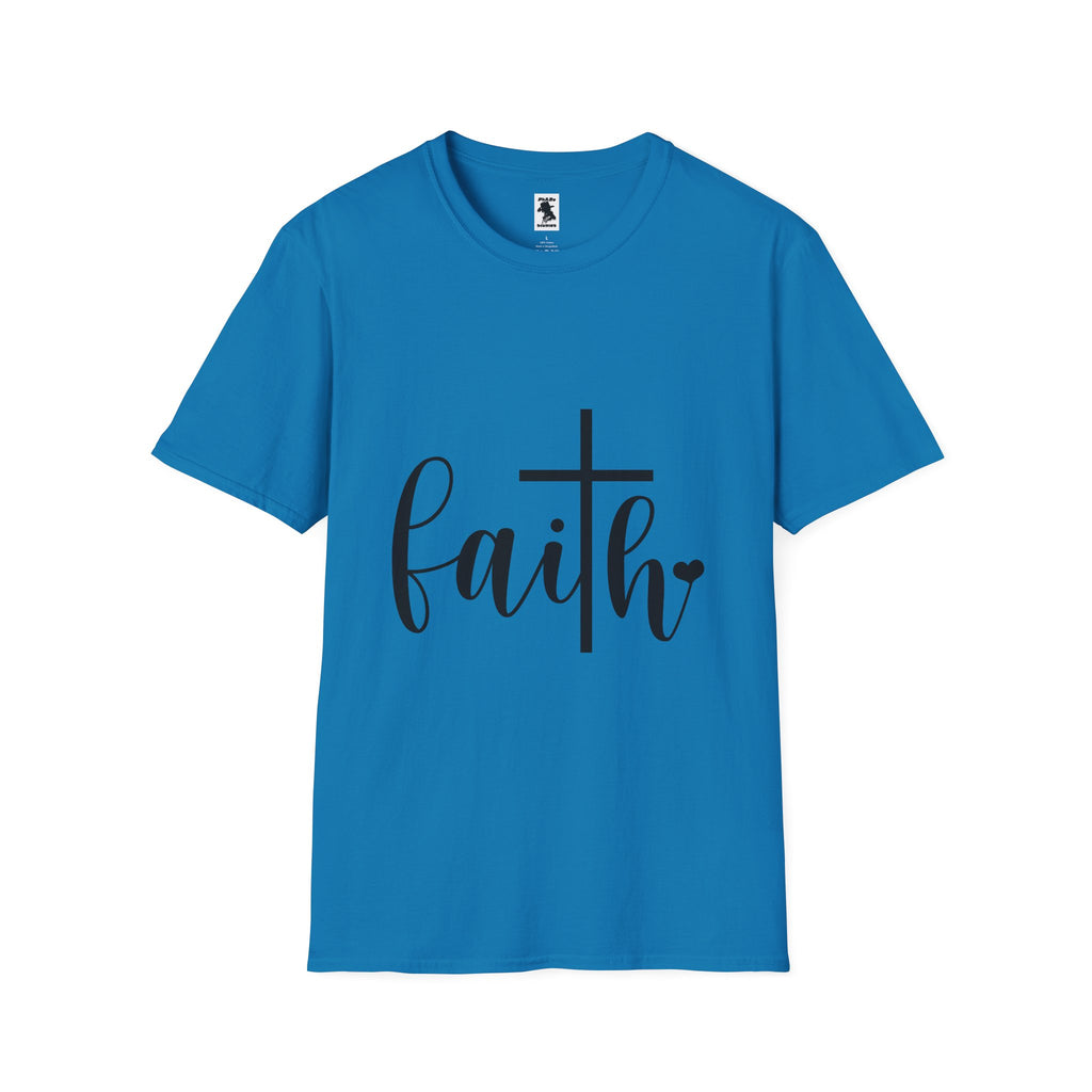 Faith Cross Unisex Softstyle T-Shirt | Inspirational Graphic Tee
