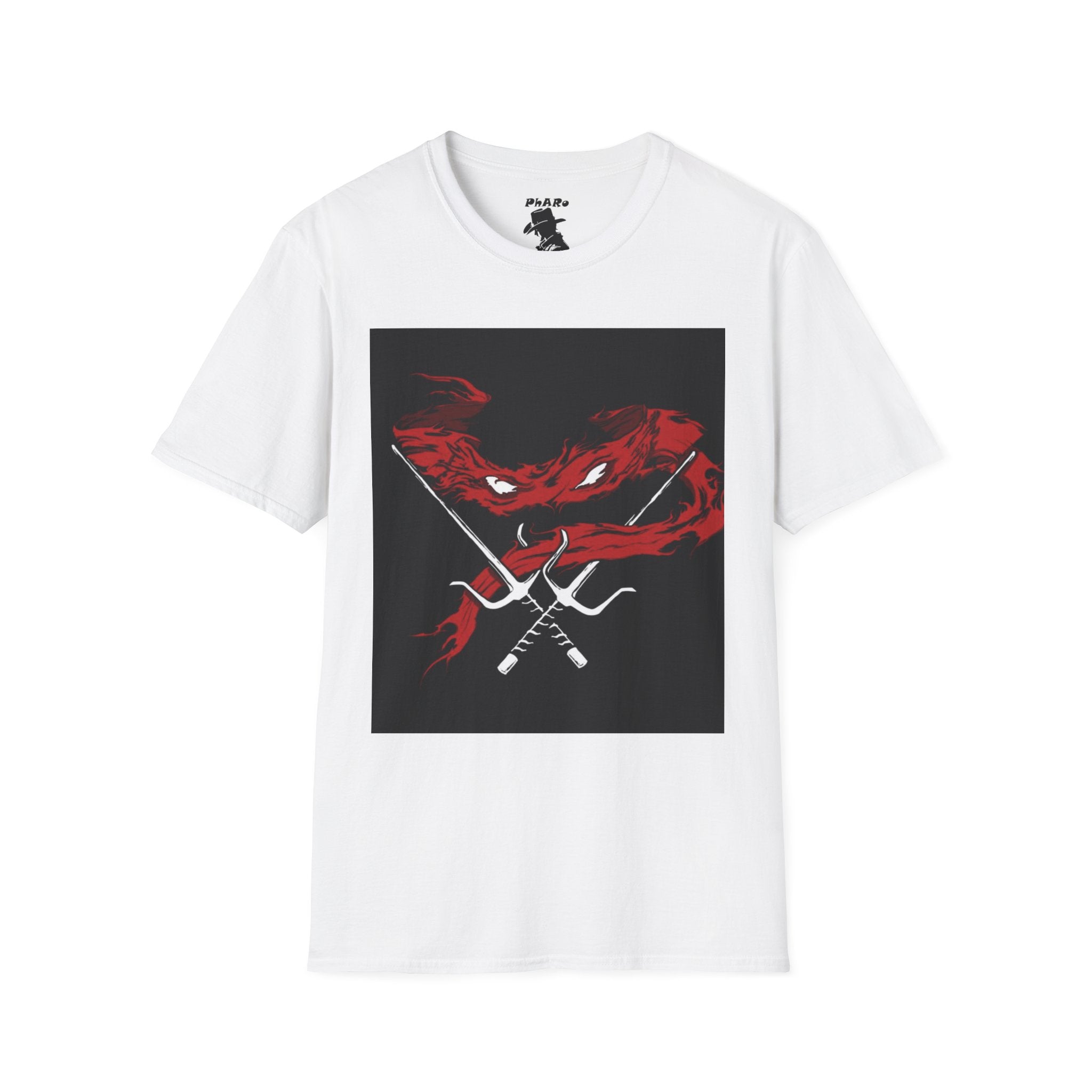 Unisex Softstyle T-Shirt - Fierce Red Turtle Design