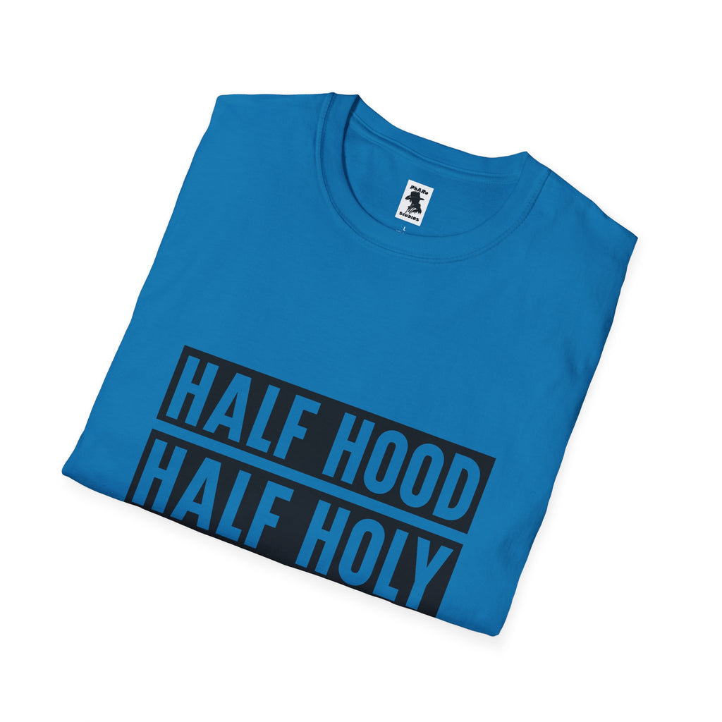Half Hood Half Holy Unisex Softstyle T-Shirt - Pray with Me Graphic Tee