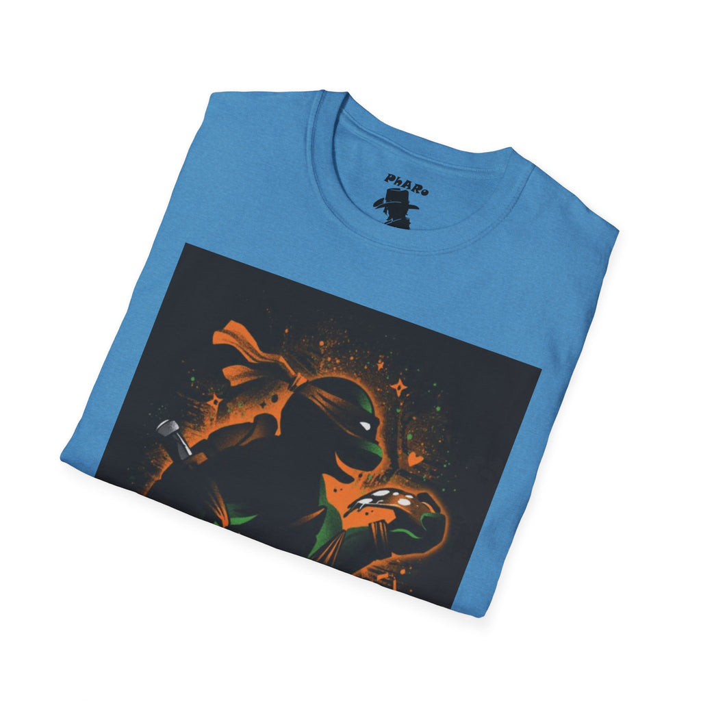 Bold Graphic Unisex T-Shirt - Edgy Design with Orange and Green Elements