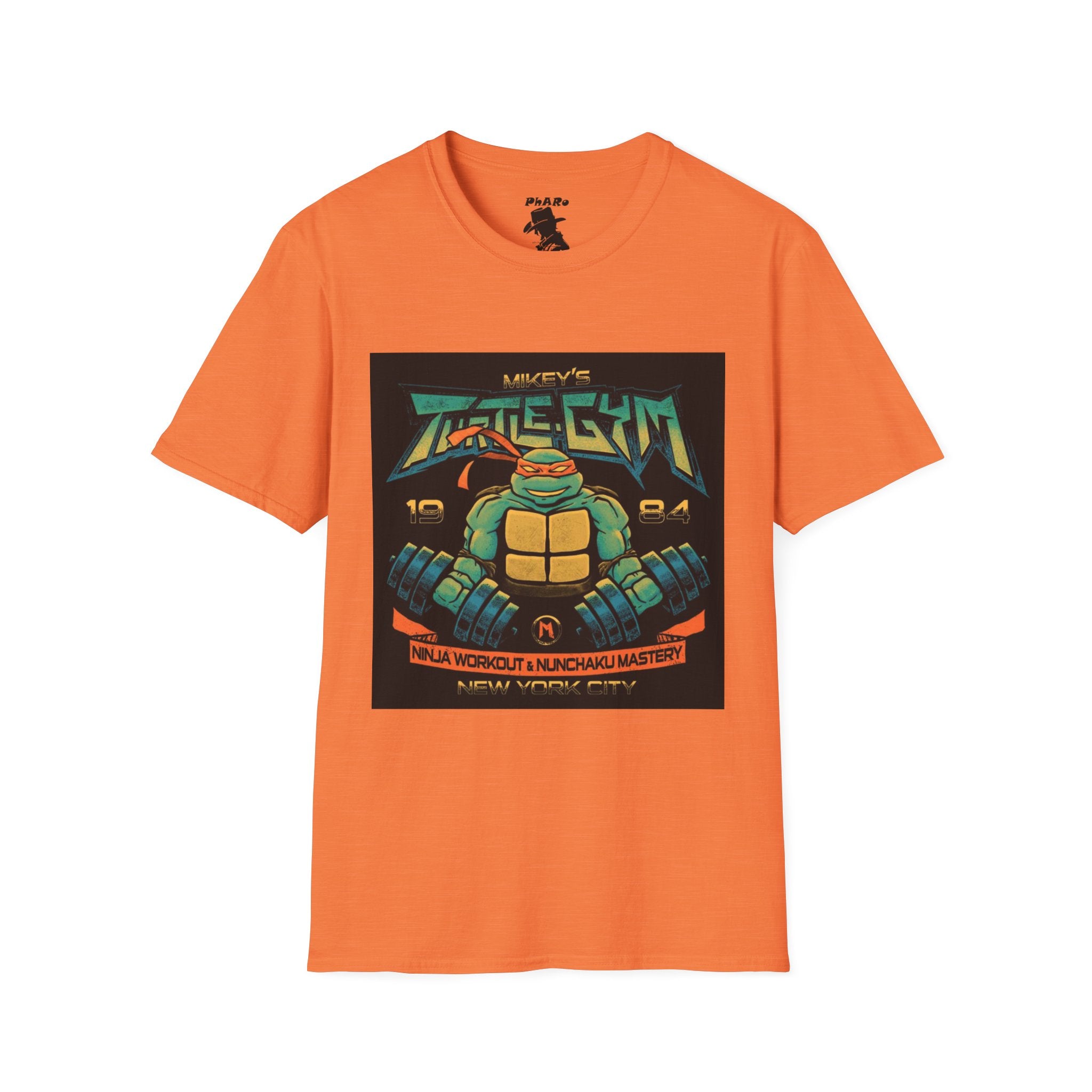 Retro Ninja Gym T-Shirt - Vintage 1984 Workout Design