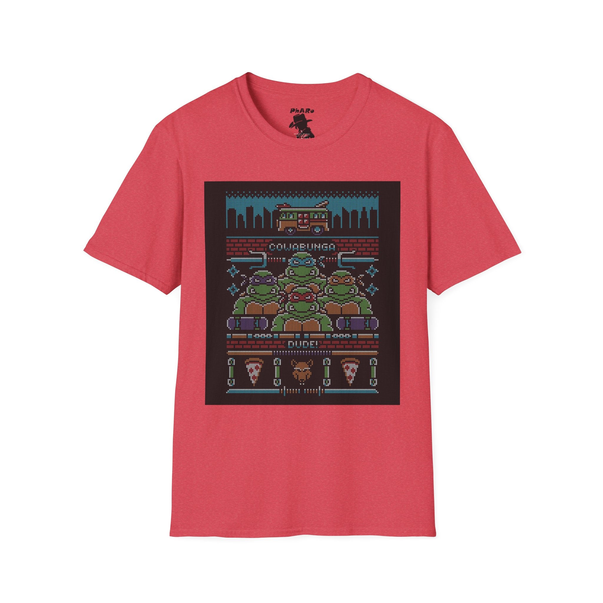 Retro Gaming T-Shirt - Nostalgic Pizza Party Design