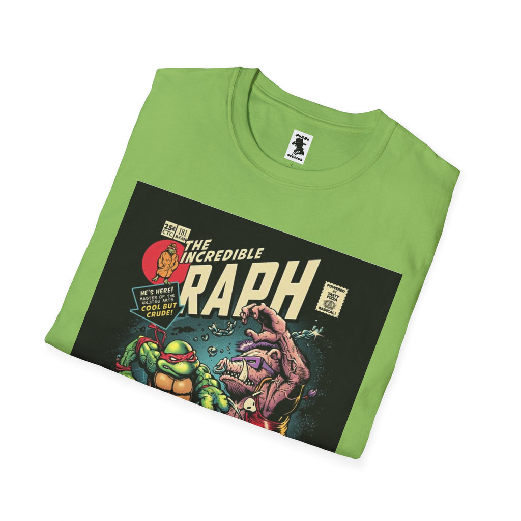 Unisex Softstyle T-Shirt - Retro Comic Raph Design