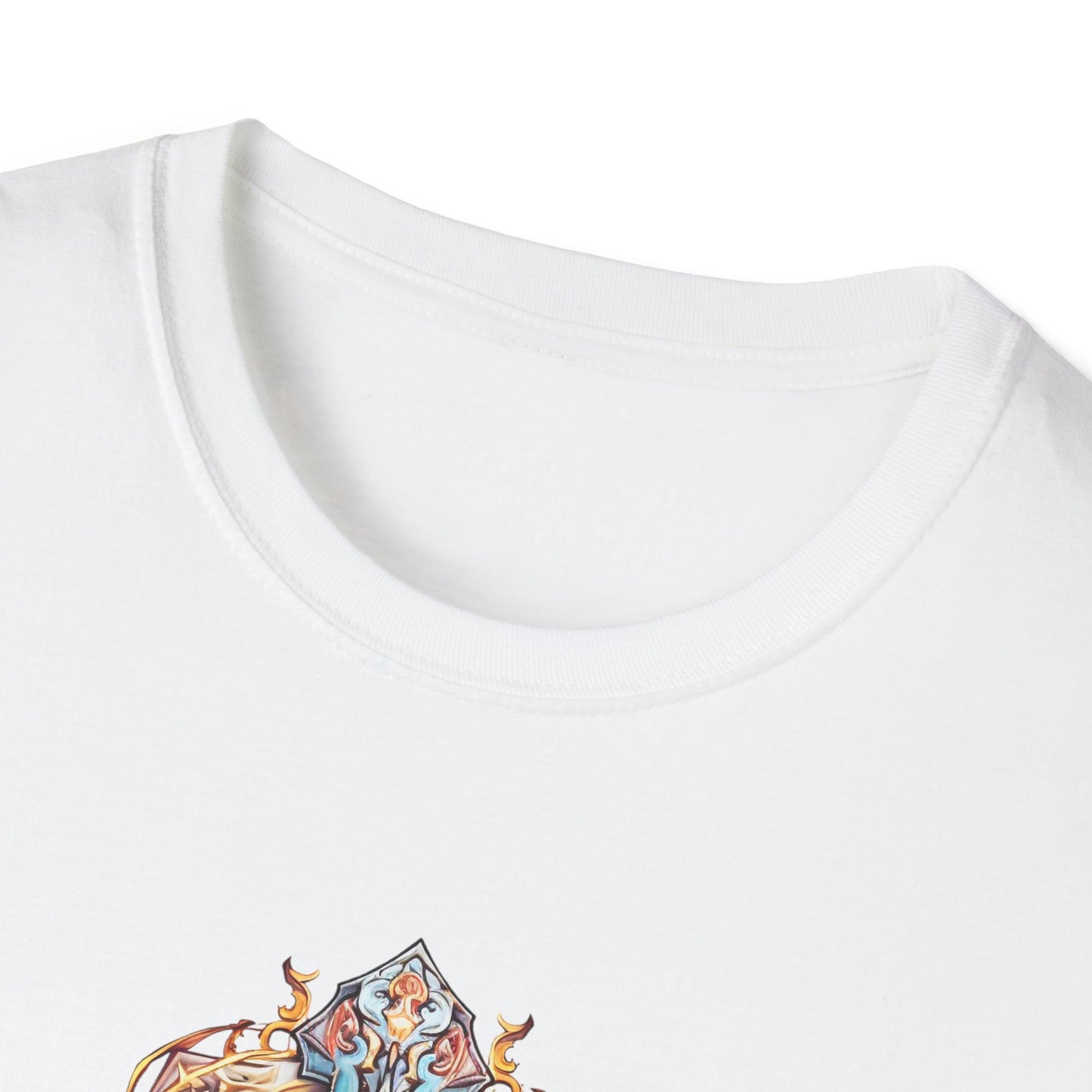 Mystic Crystal Cross T-Shirt — Ornate Fantasy Keyblade Design
