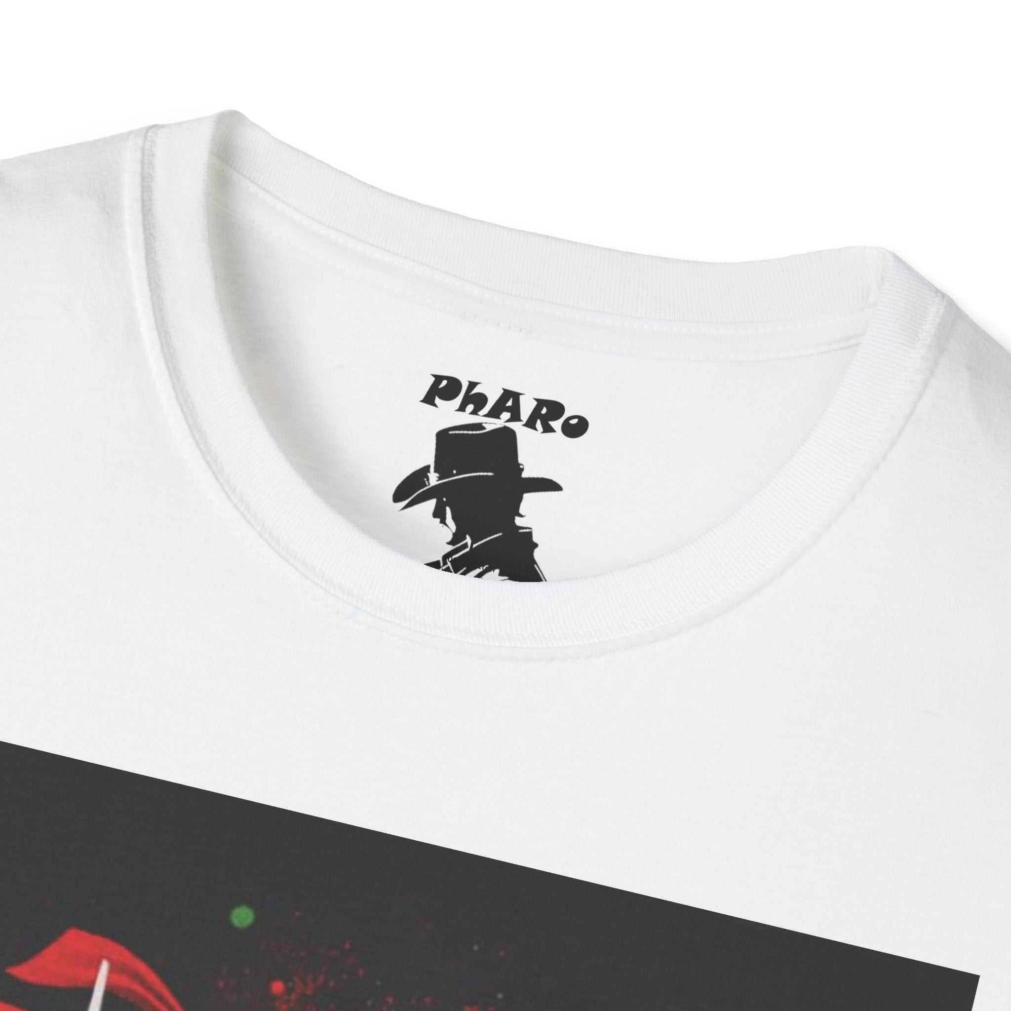 Bold Graphic Unisex T-Shirt - Edgy Design with Red and Green Elements