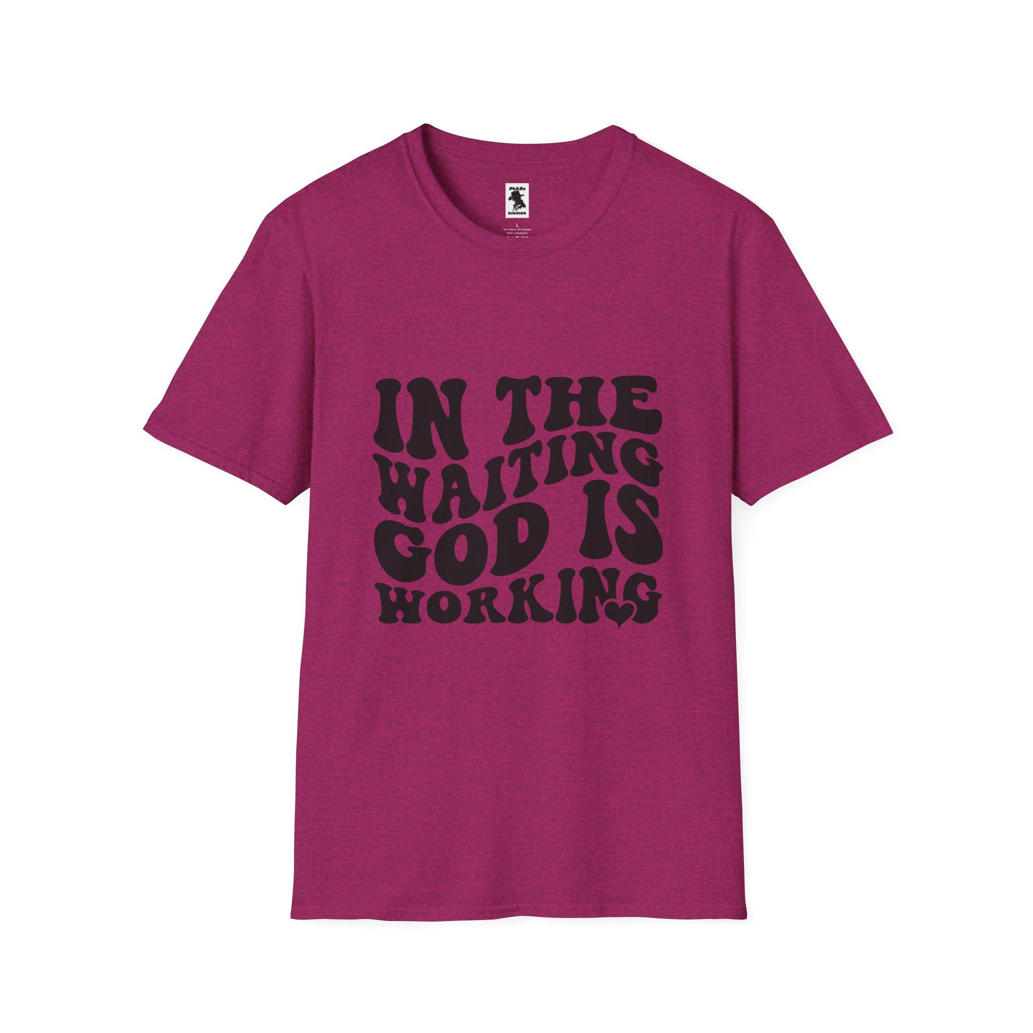 Inspirational Workout Unisex T-Shirt - 'In the Waiting God is Working'