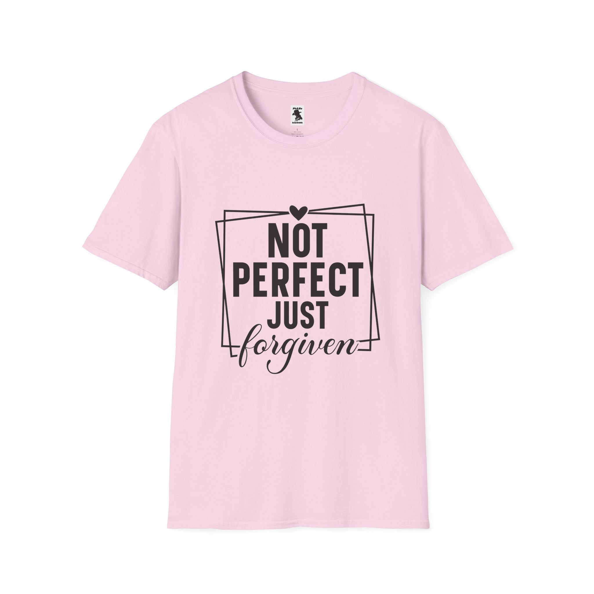 Unisex Softstyle T-Shirt - 'Not Perfect Just Forgiven' Inspirational Tee